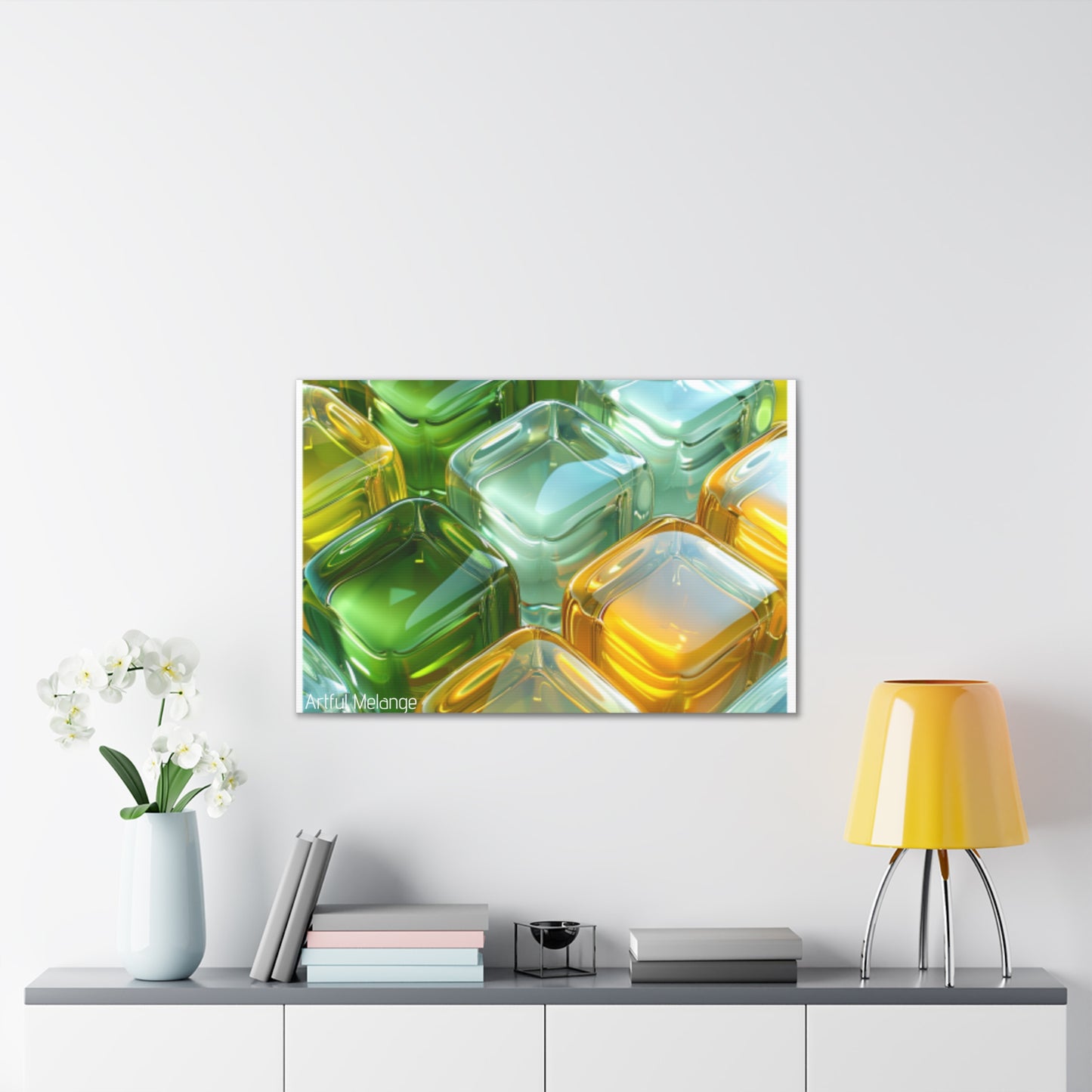 Primary Elegance: A Symphony of Sophistication Canvas Print