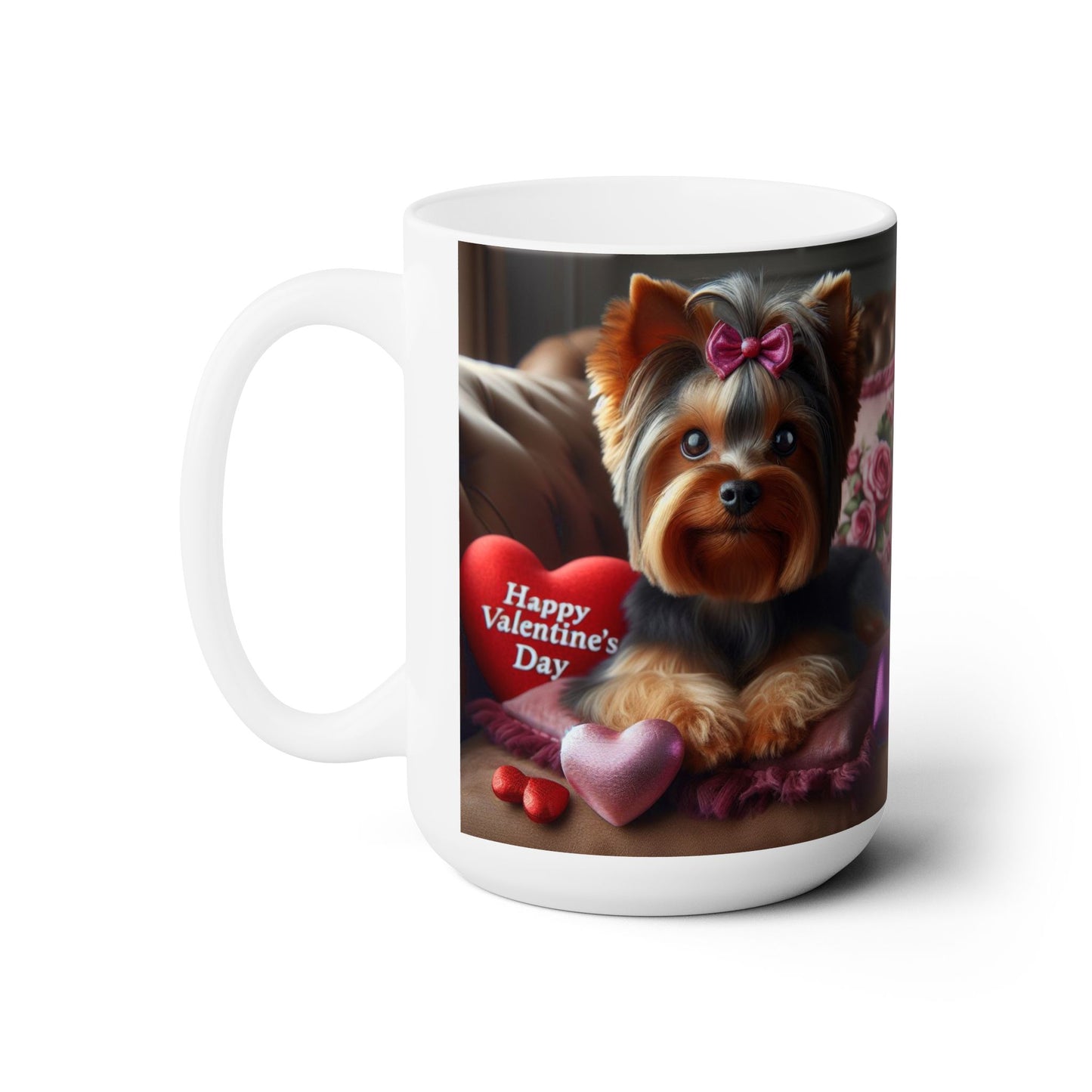 Love Paws- Yorkshire Terrier Valentine's Day Mug 15oz