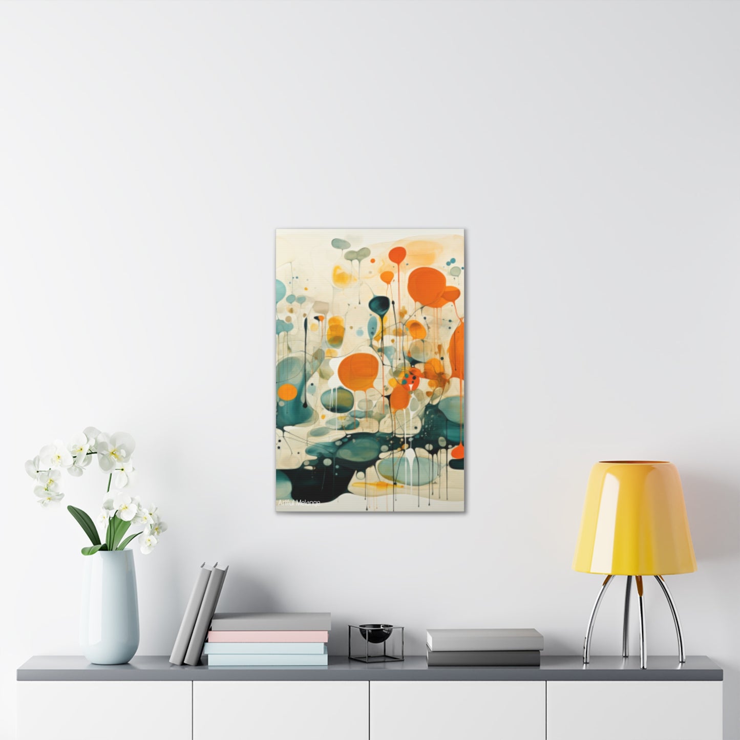 Primary Elegance: A Symphony of Sophistication Canvas Print