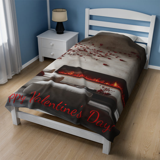 Velveteen Plush Valentine's Day Blanket 3