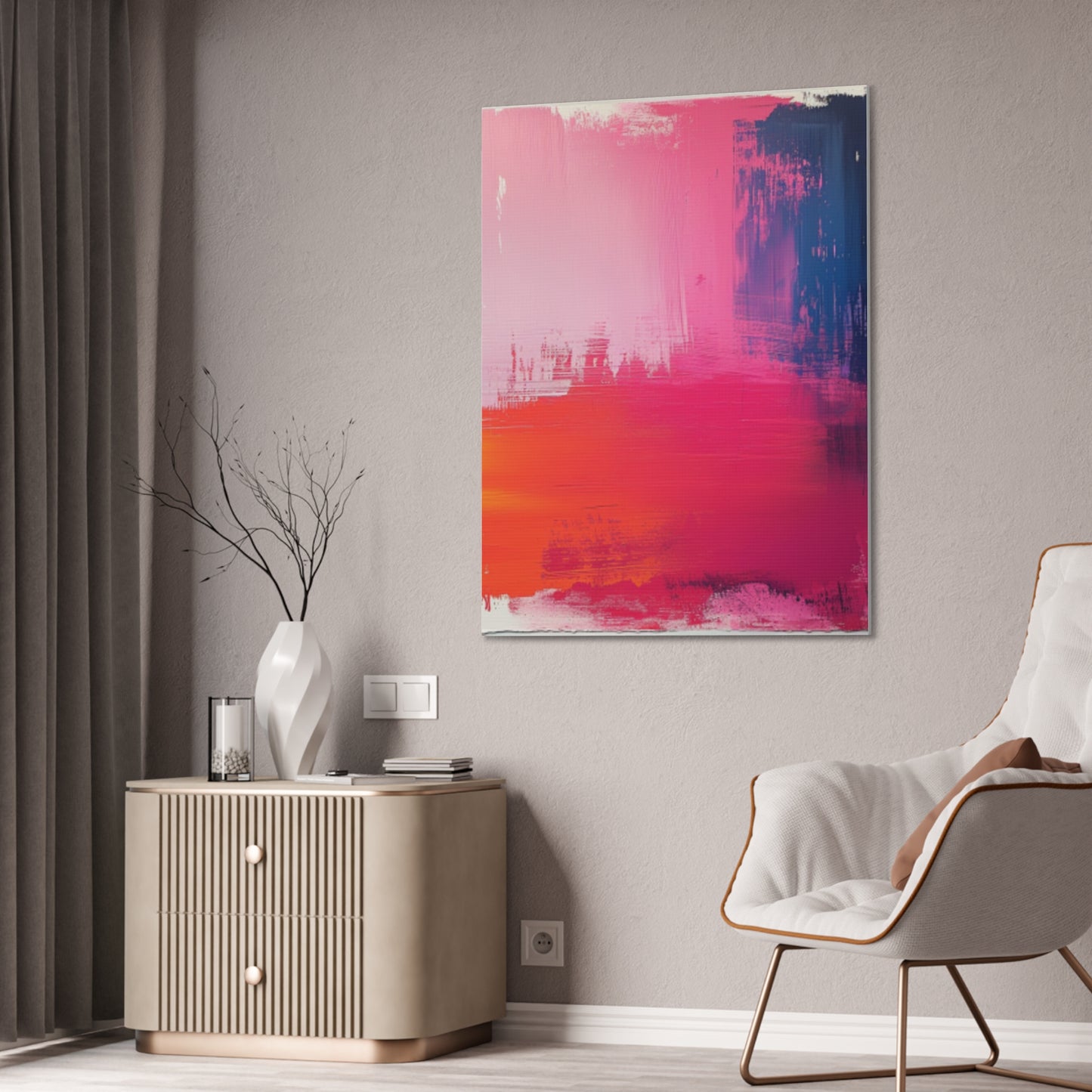 In The Pink: A Symphony of Sophistication Canvas Print