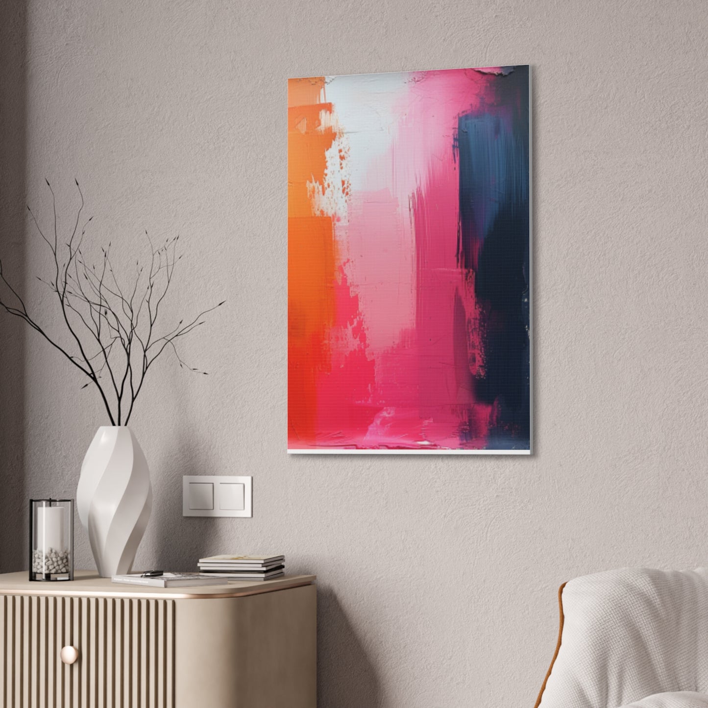 In The Pink: A Symphony of Sophistication Canvas Print