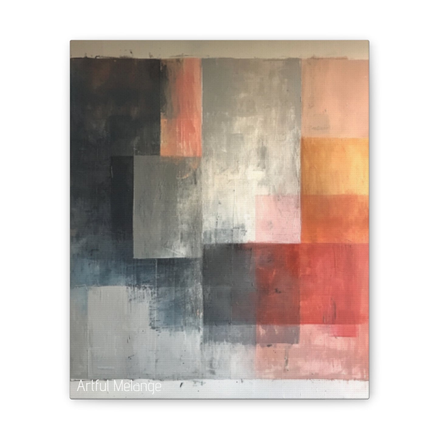 Primary Elegance: A Symphony of Sophistication Canvas Print