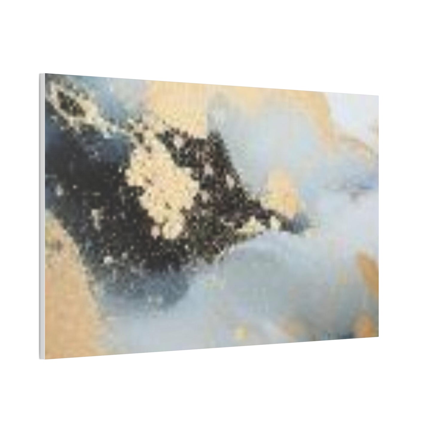 Gold and Black Elegance: A Symphony of Sophistication Canvas Print