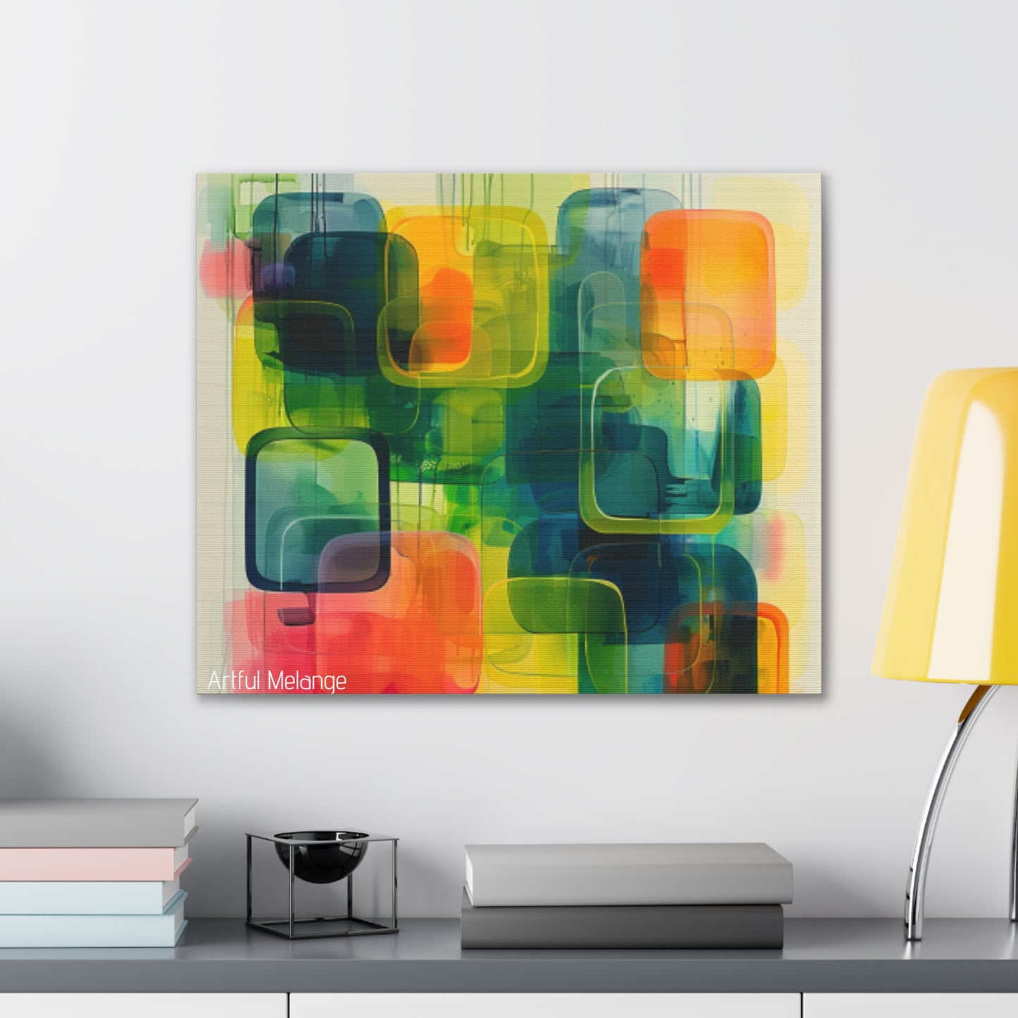 Primary Elegance: A Symphony of Sophistication Canvas Print