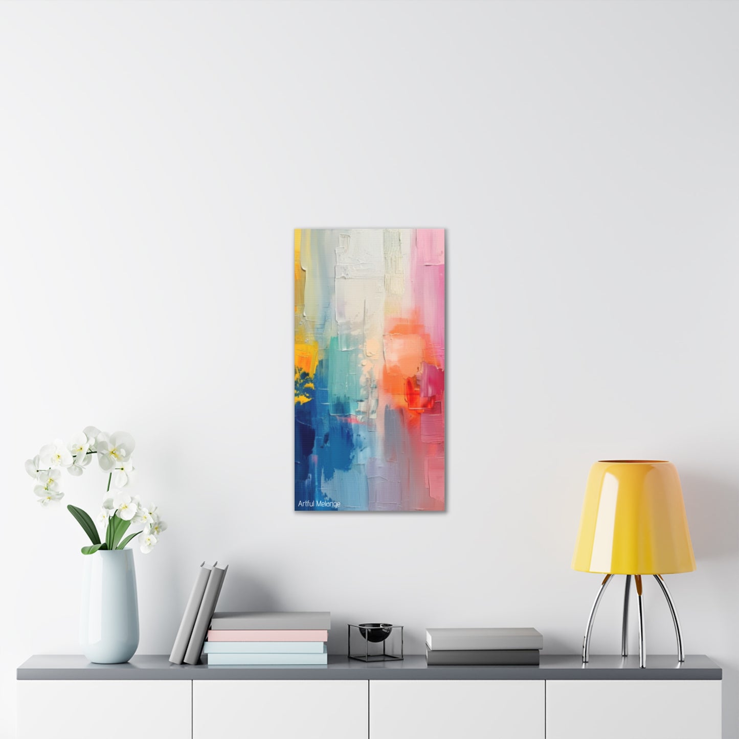 Primary Elegance: A Symphony of Sophistication Canvas Print