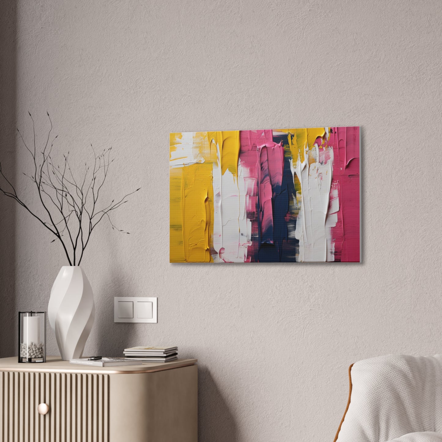 Primary Elegance: A Symphony of Sophistication Canvas Print