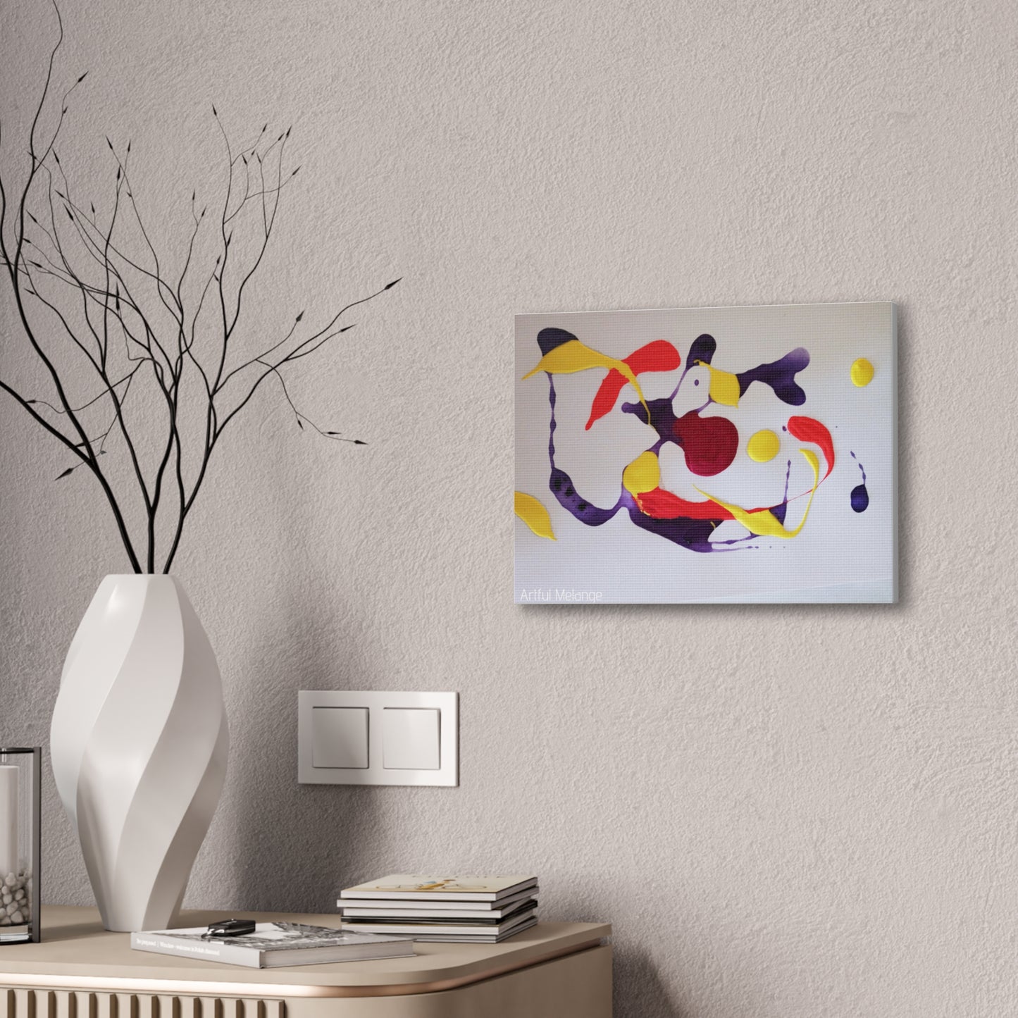 Primary Elegance: A Symphony of Sophistication Canvas Print