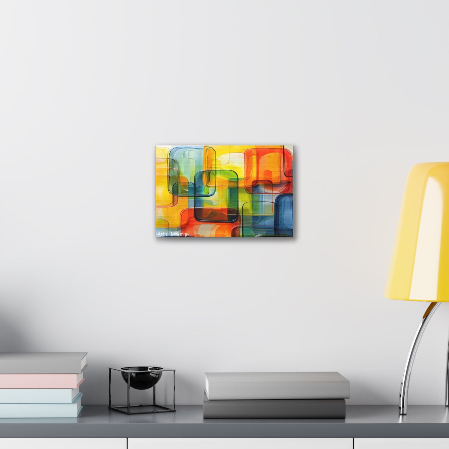 Primary Elegance: A Symphony of Sophistication Canvas Print