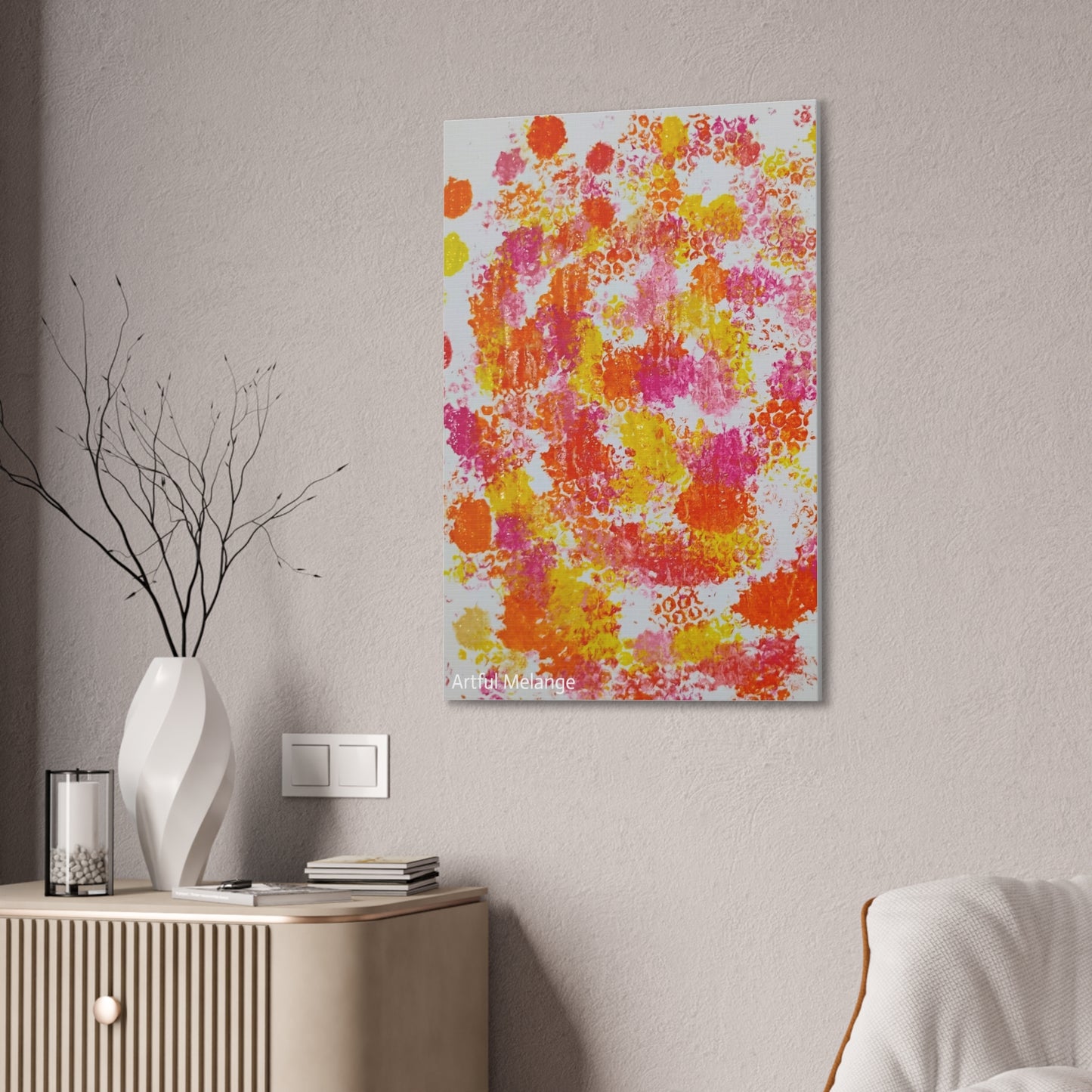 Acrylic Abstract Canvas Print - Richly Textured Artistry