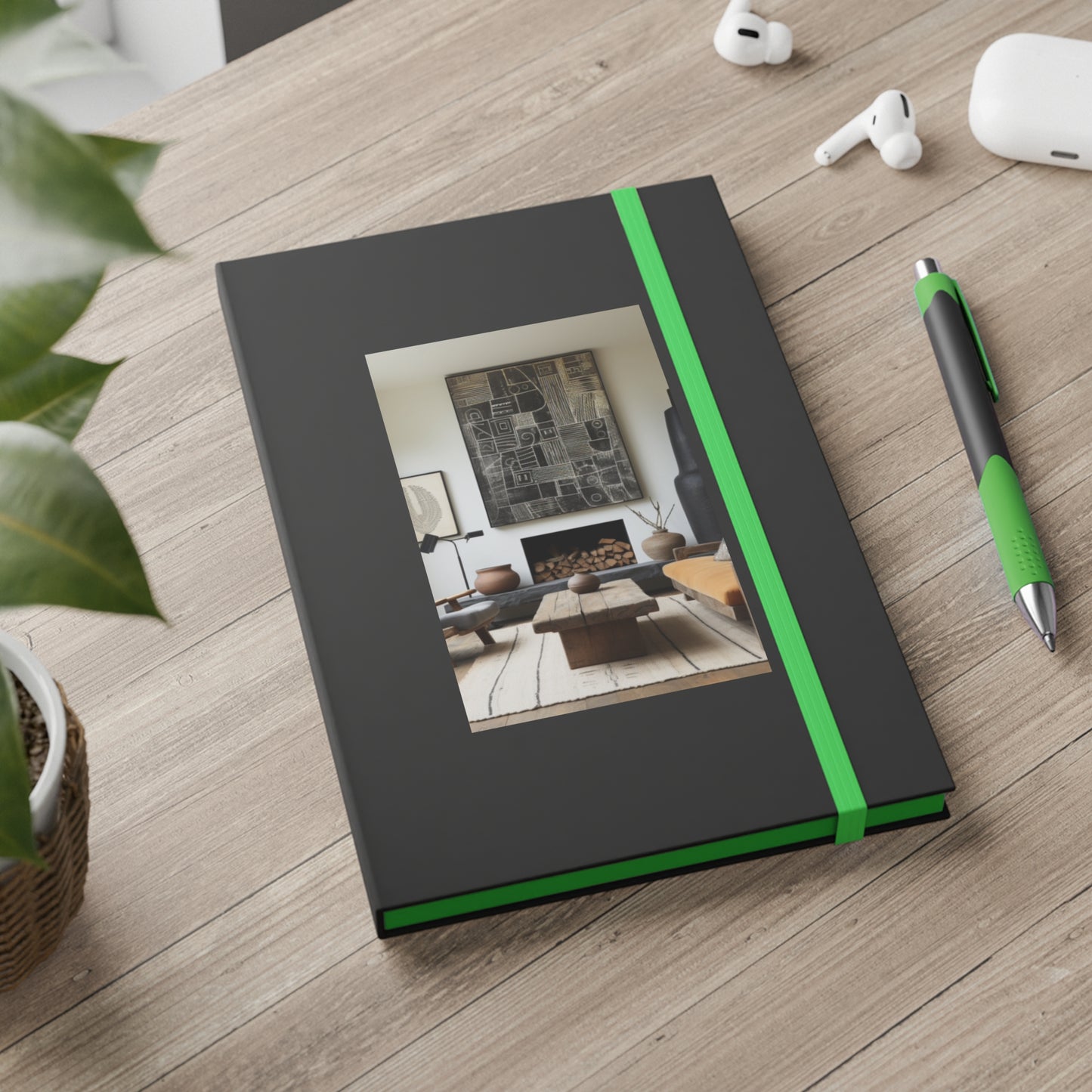 Living Space Design Cover Color Contrast Hardback Journal