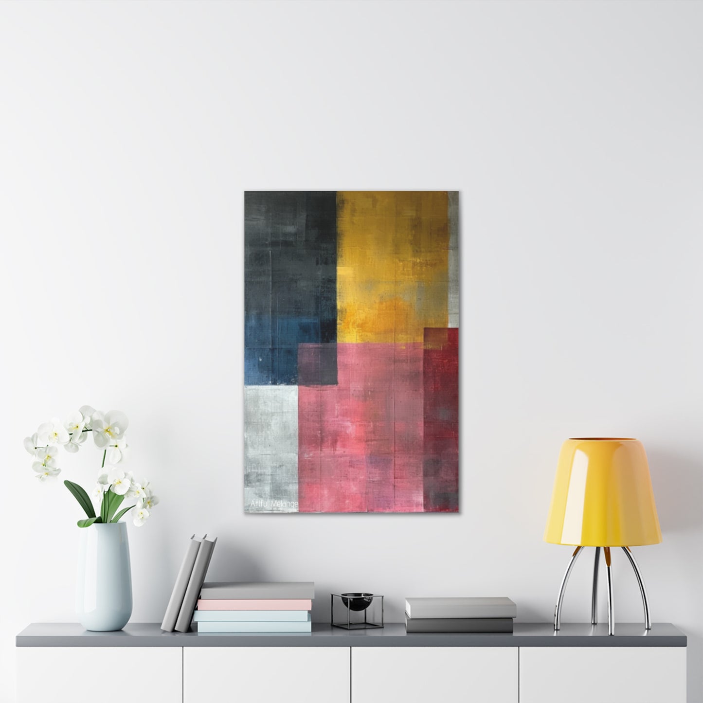 Primary Elegance: A Symphony of Sophistication Canvas Print