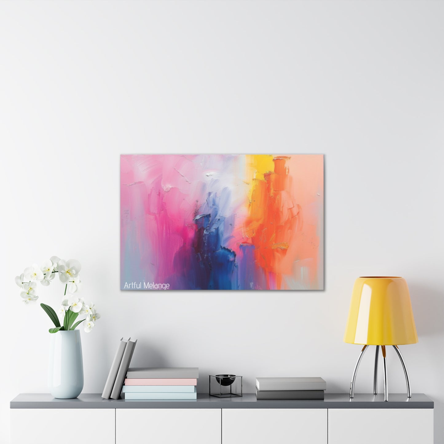 Primary Elegance: A Symphony of Sophistication Canvas Print