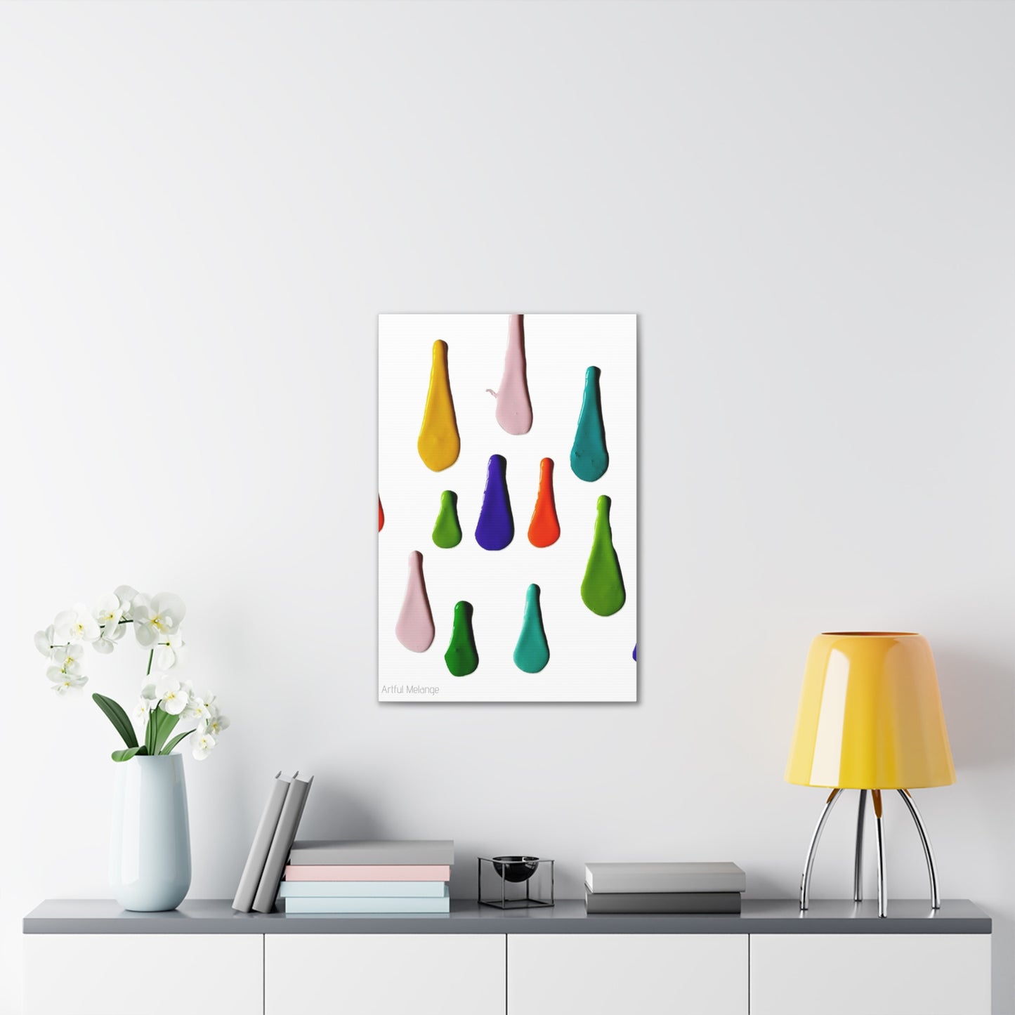 Primary Elegance: A Symphony of Sophistication Canvas Print