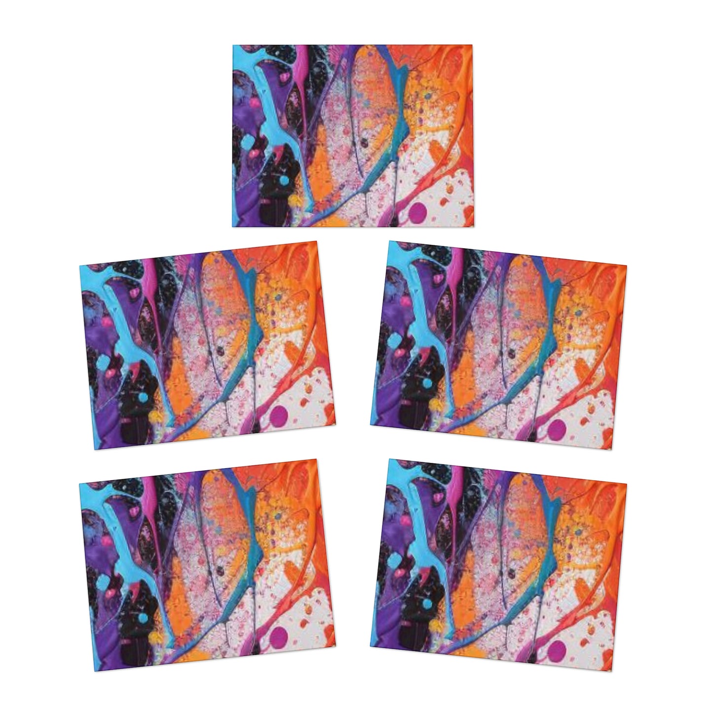 Elegance in Ink:  Abstract Art Note Card Set(5-Pack)