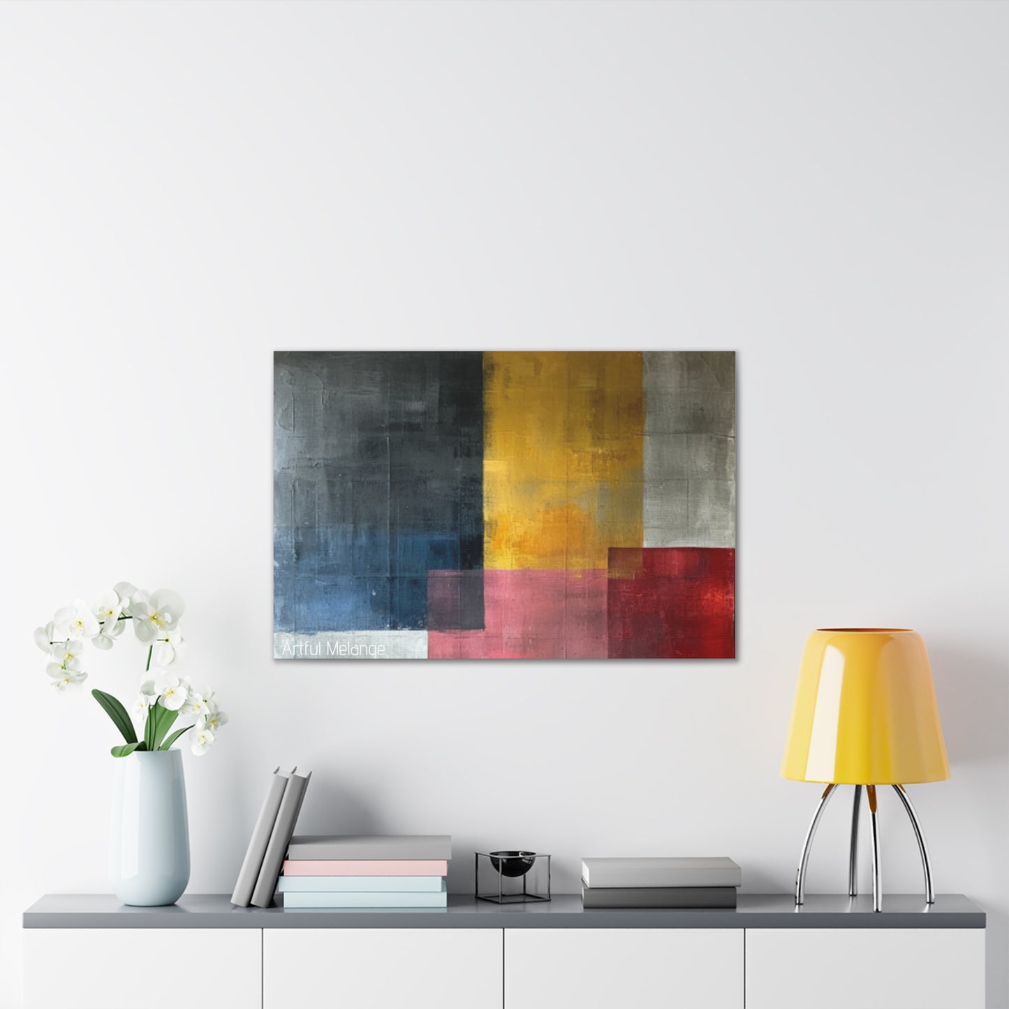 Primary Elegance: A Symphony of Sophistication Canvas Print