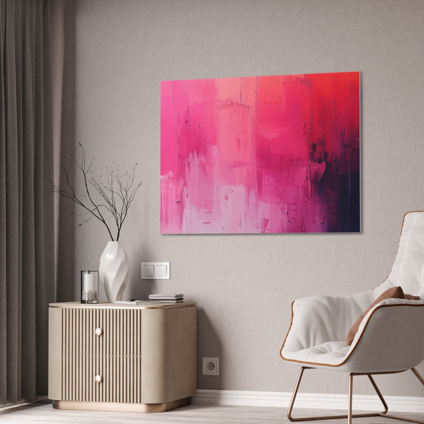 In The Pink: A Symphony of Sophistication Canvas Print