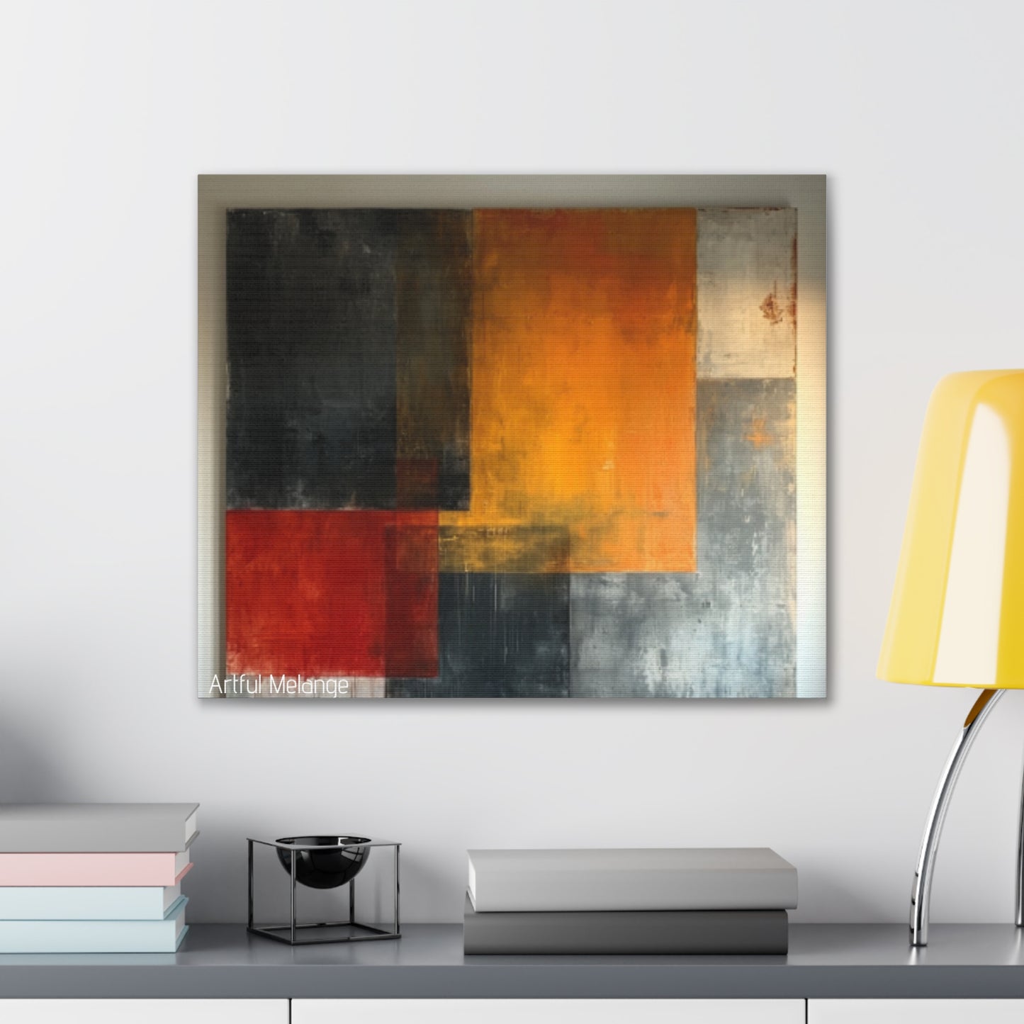 Primary Elegance: A Symphony of Sophistication Canvas Print