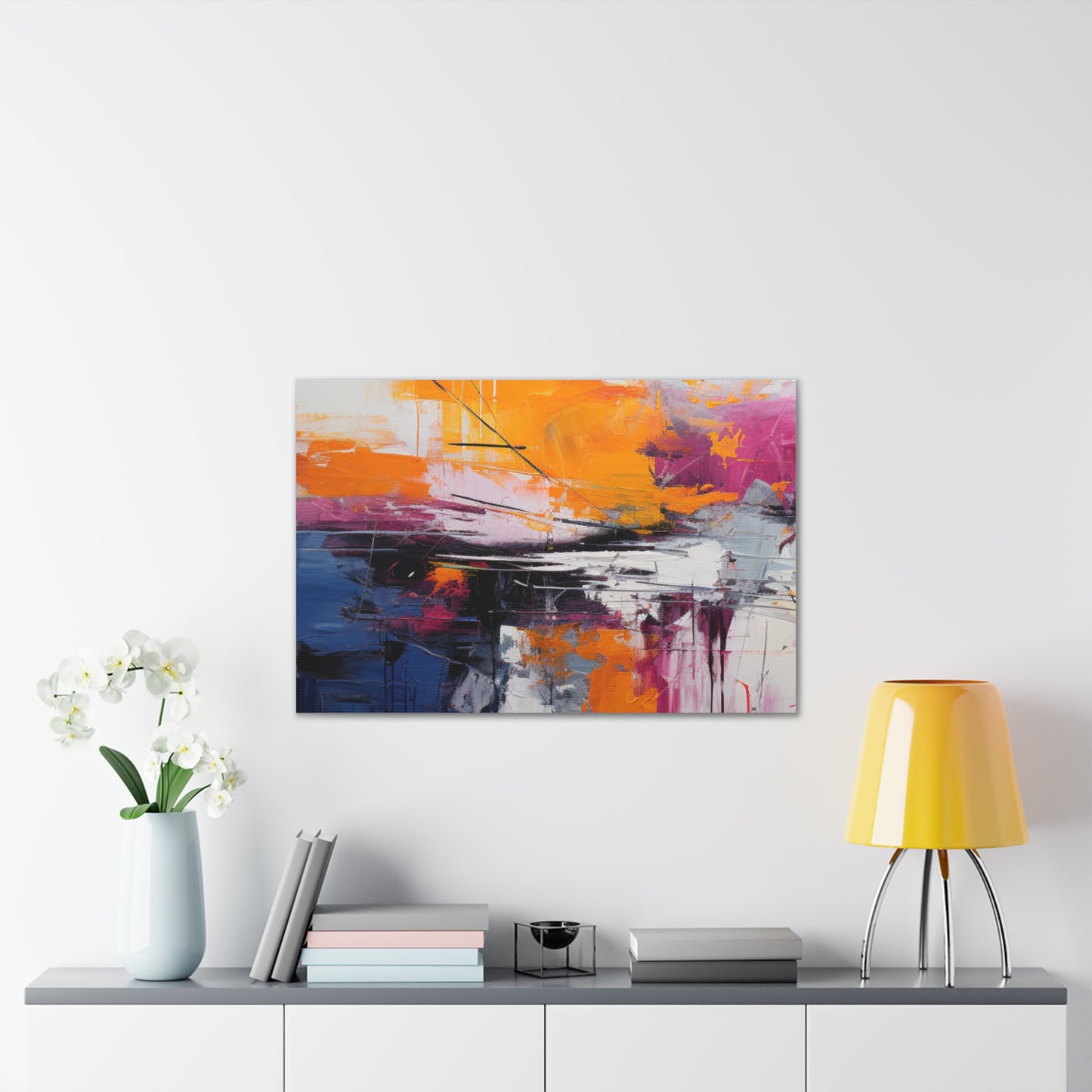 Primary Elegance: A Symphony of Sophistication Canvas Print