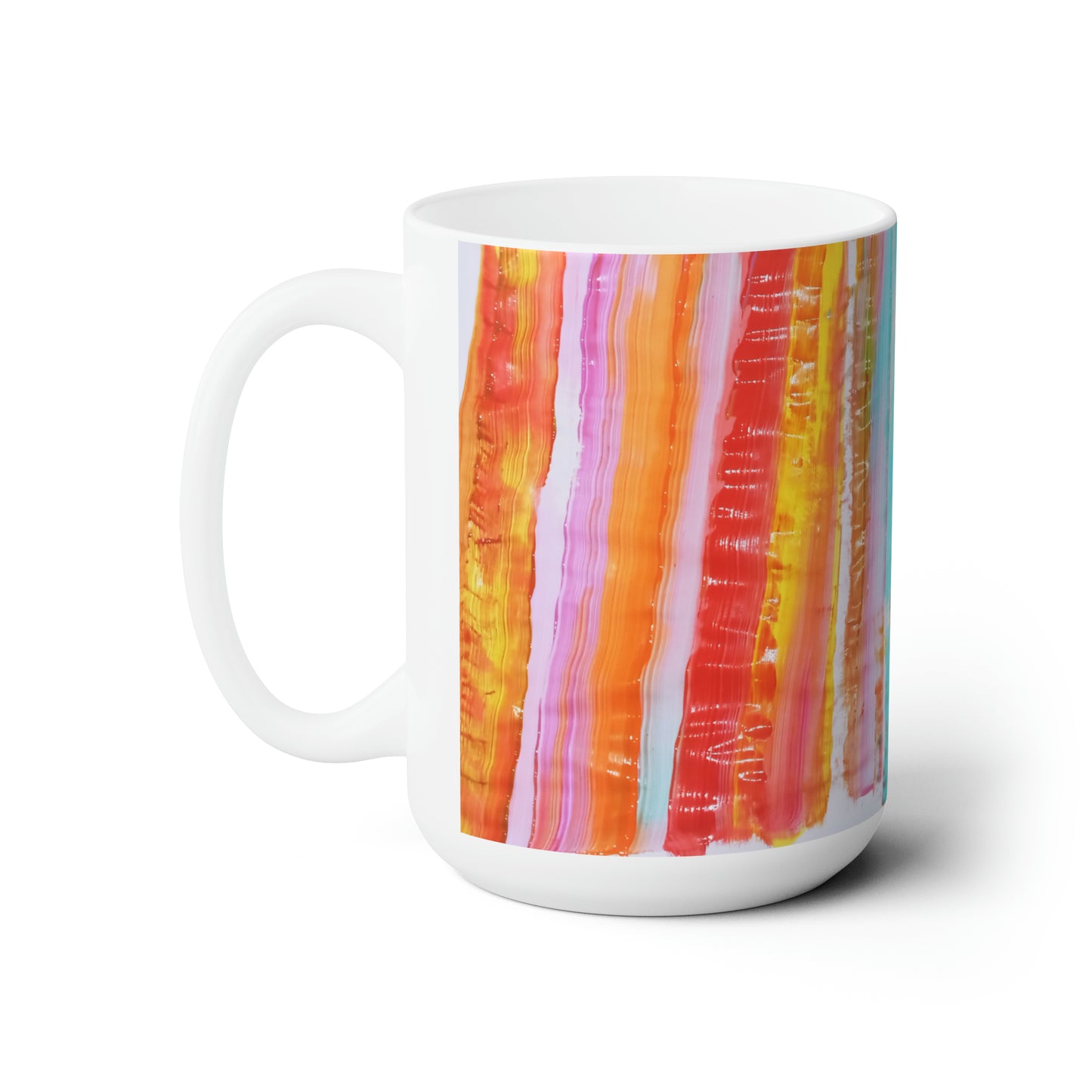 Artsy Abstract Ceramic Mug 15oz