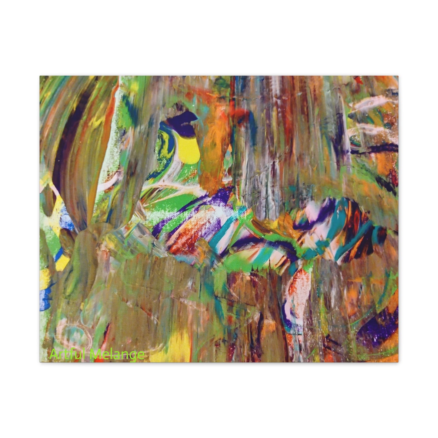 Acrylic Abstract Canvas Print - Richly Textured Artistry