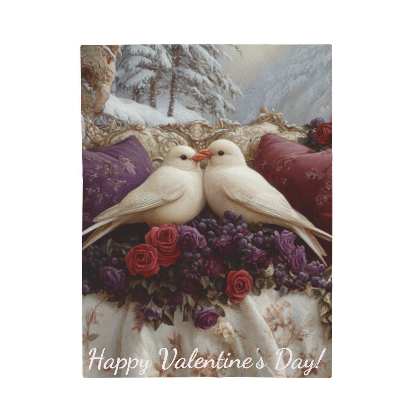 Velveteen Plush Valentine's Day Blanket 14