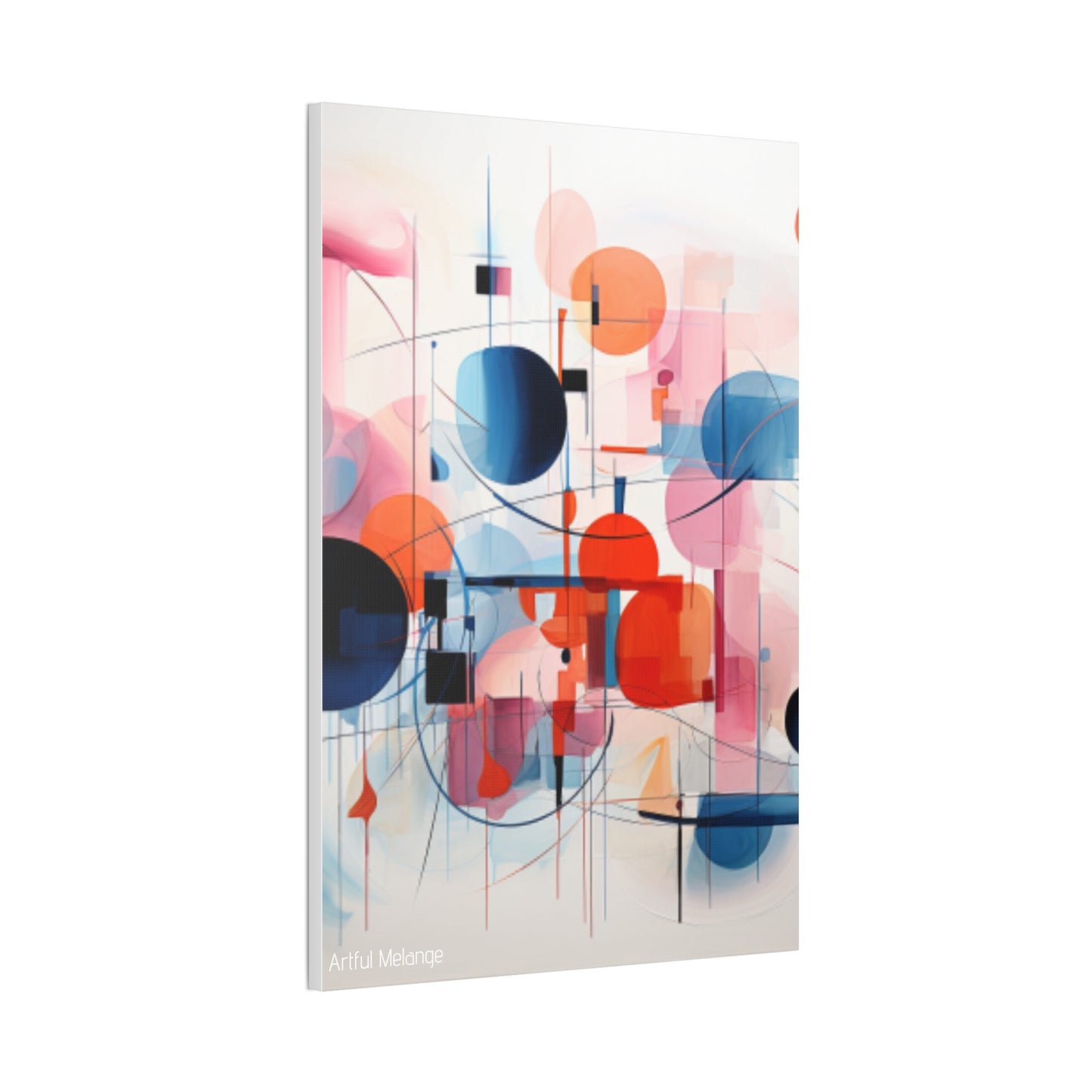 Primary Elegance: A Symphony of Sophistication Canvas Print