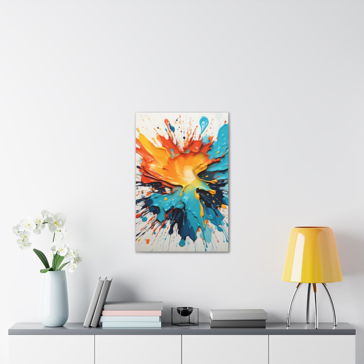 Primary Elegance: A Symphony of Sophistication Canvas Print