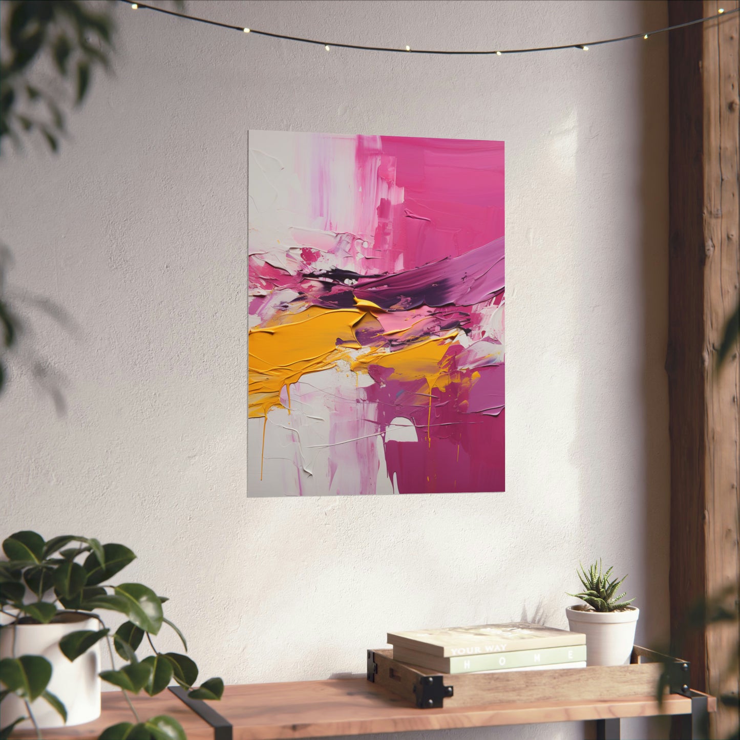 Radiant Harmony Matte Vertical Canvas Poster