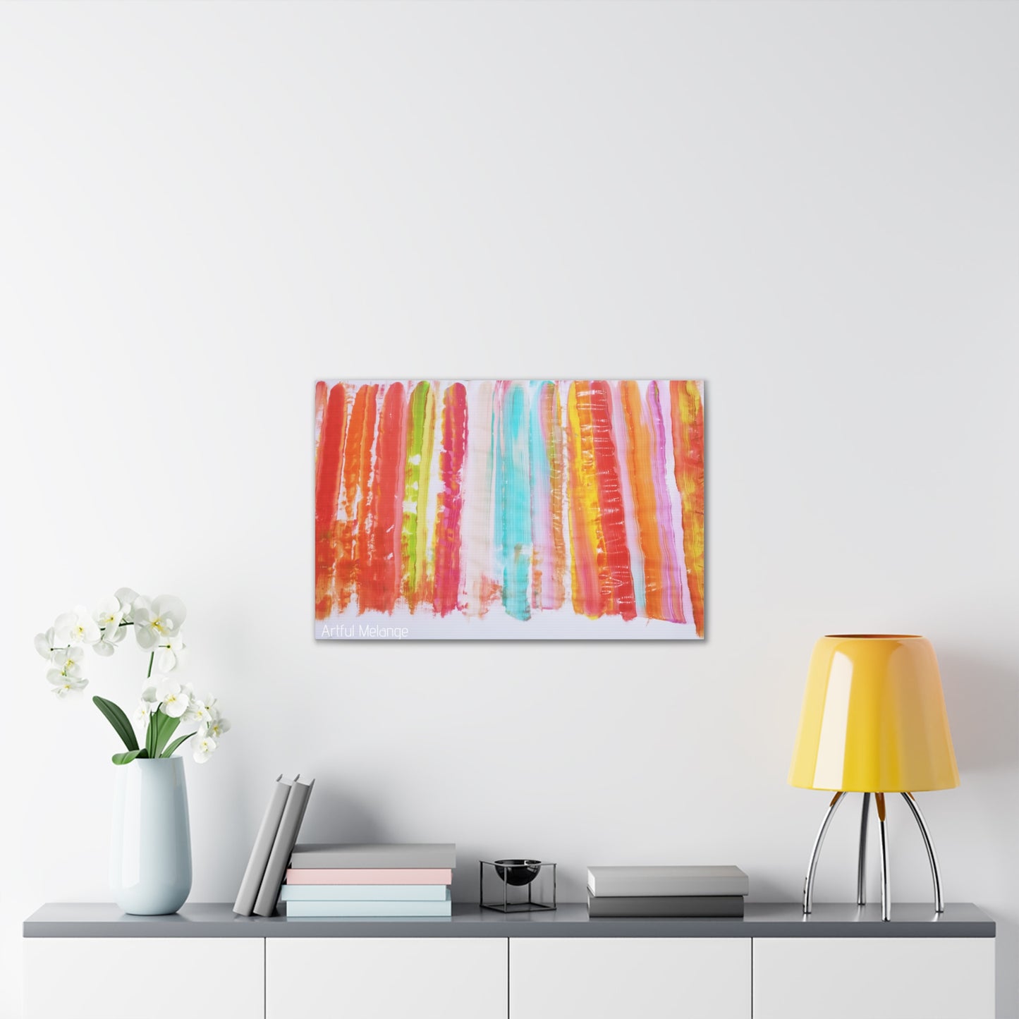 Primary Elegance: A Symphony of Sophistication Canvas Print