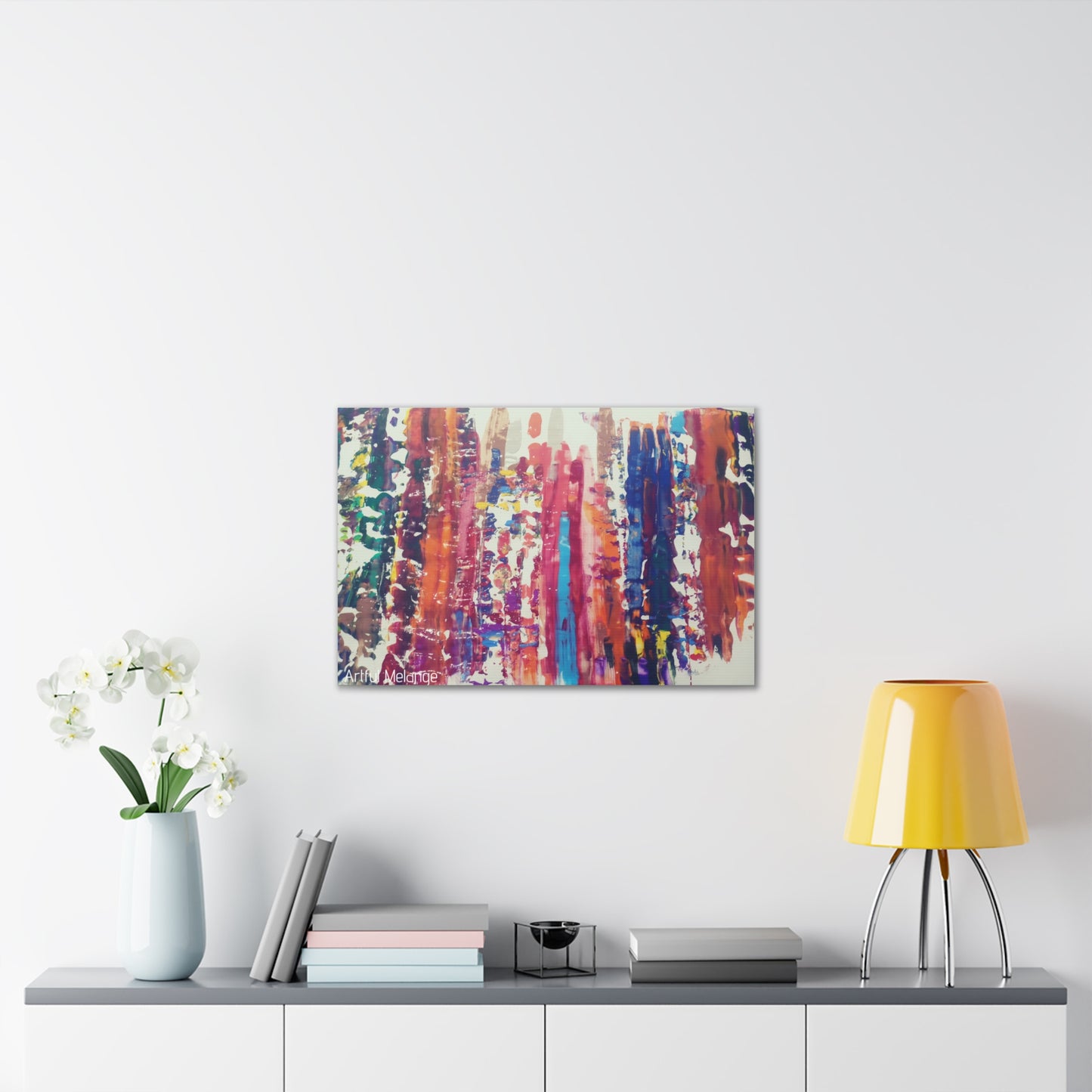 Primary Elegance: A Symphony of Sophistication Canvas Print