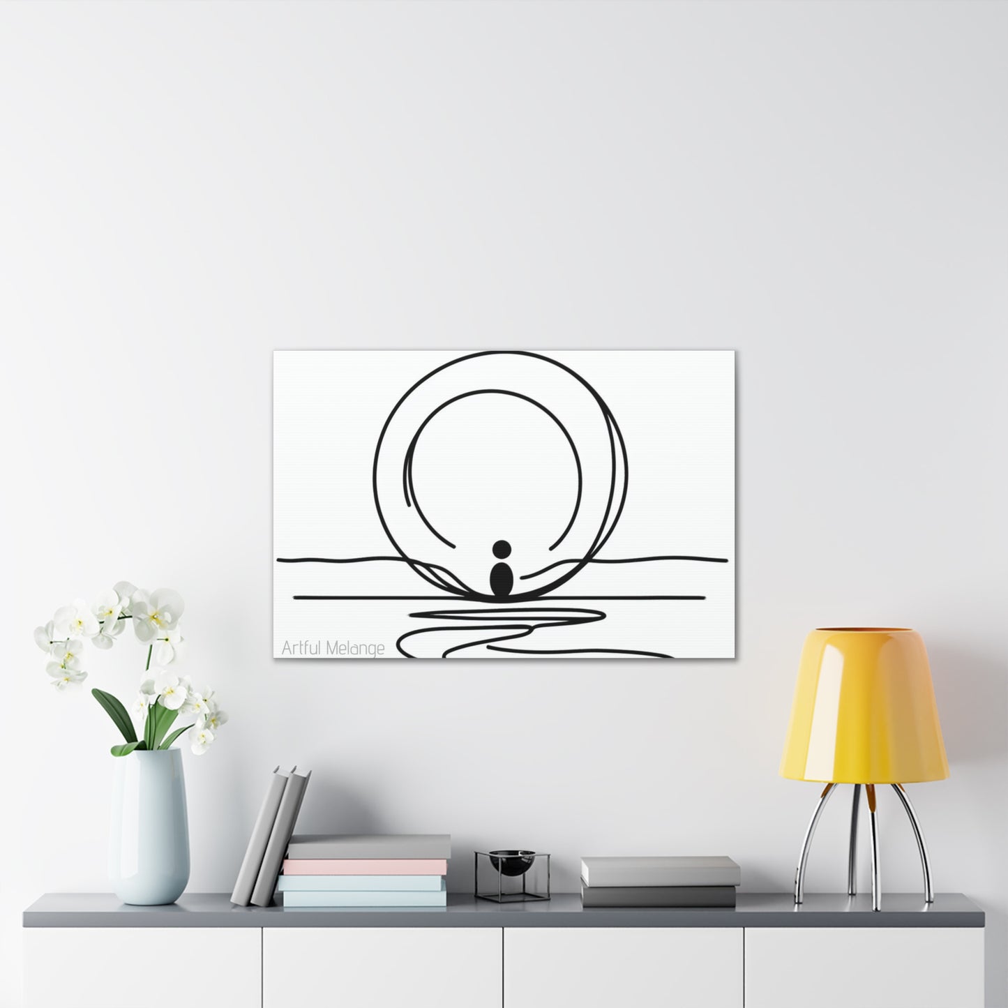 Primary Elegance: A Symphony of Sophistication Canvas Print