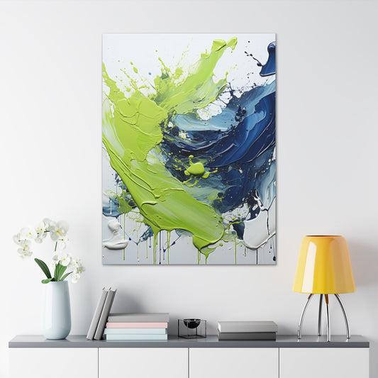 Acrylic Abstract Canvas Print - Richly Textured Artistry