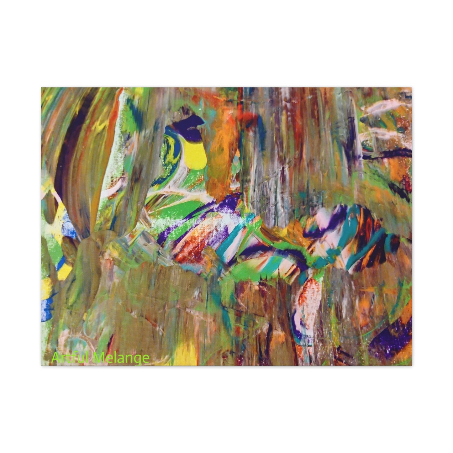 Acrylic Abstract Canvas Print - Richly Textured Artistry