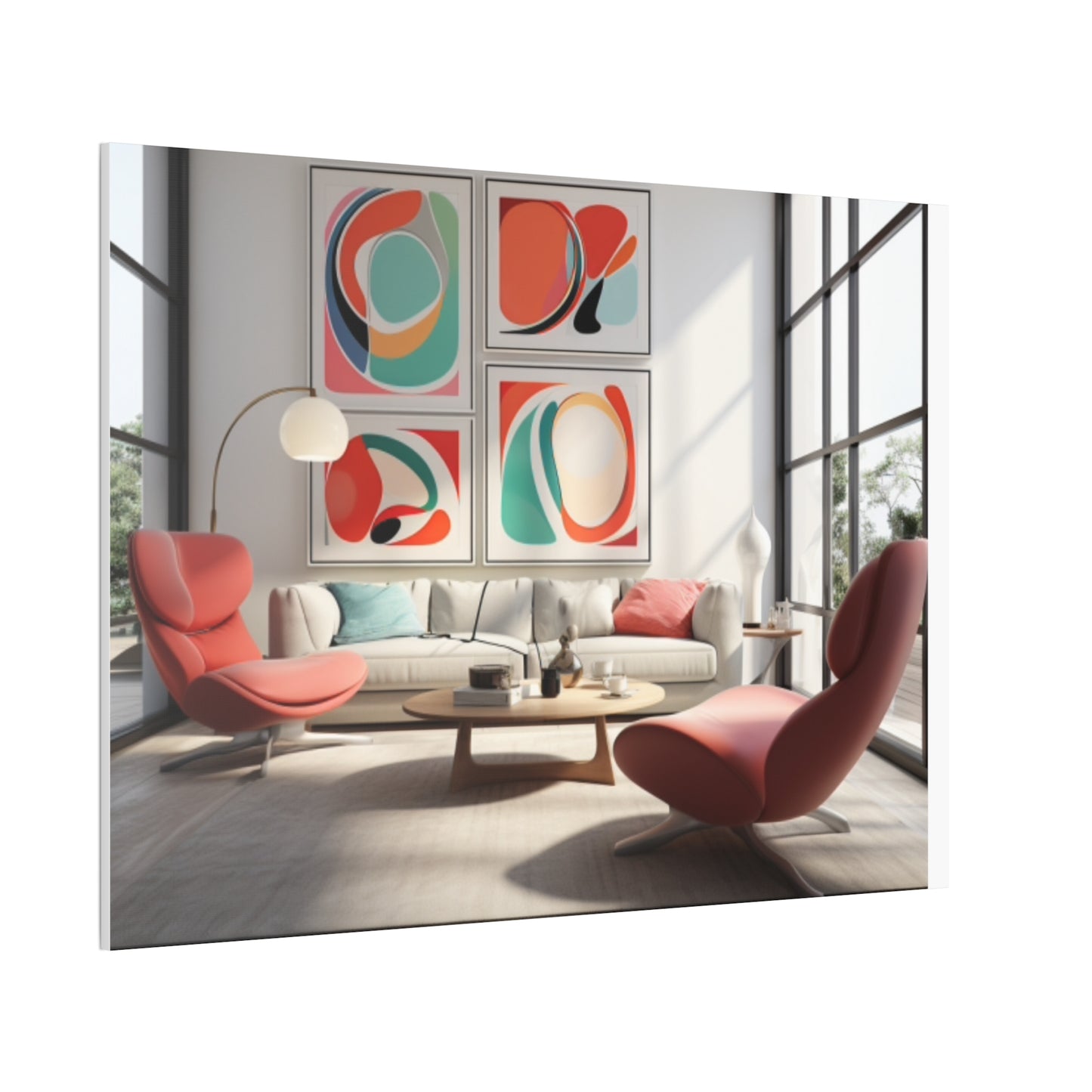 Timeless Elegance: Refined Pink Hues Canvas Print for Sophisticated Living Spaces