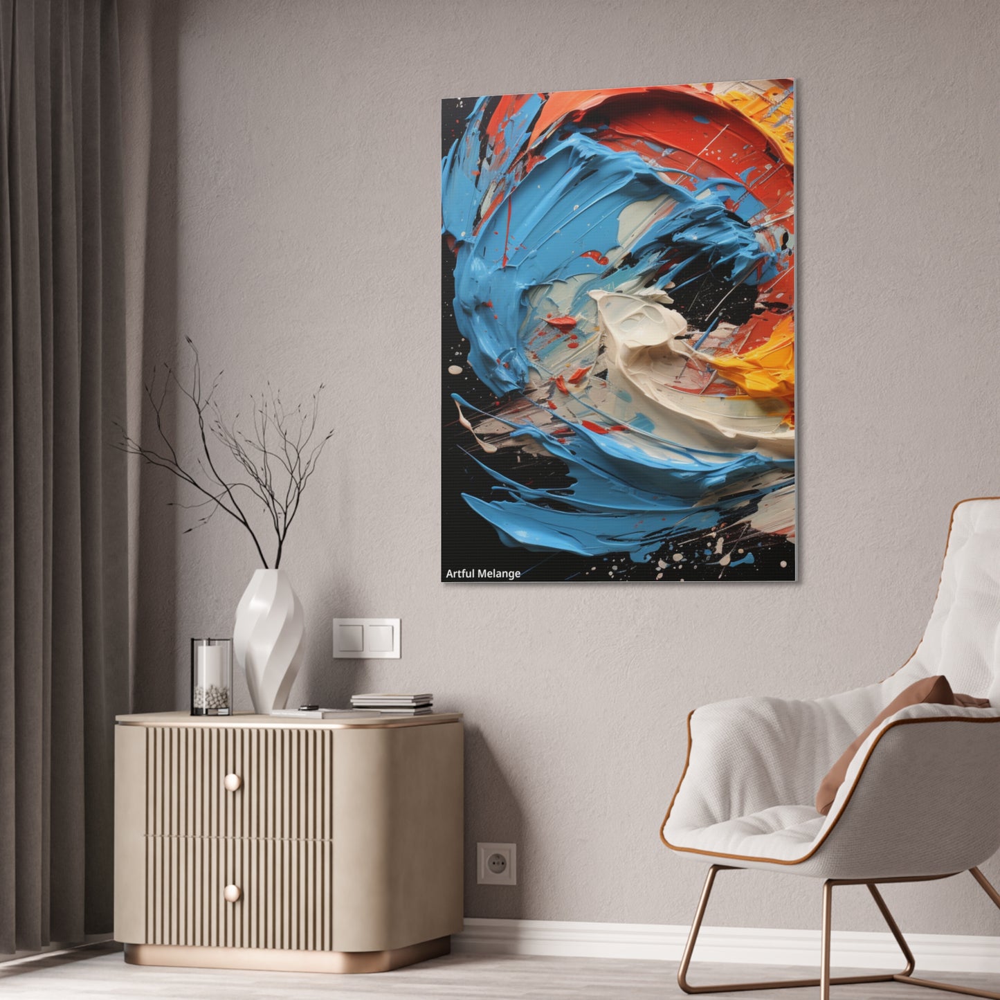 Acrylic Abstract  Canvas Print - Richly Textured Artistry