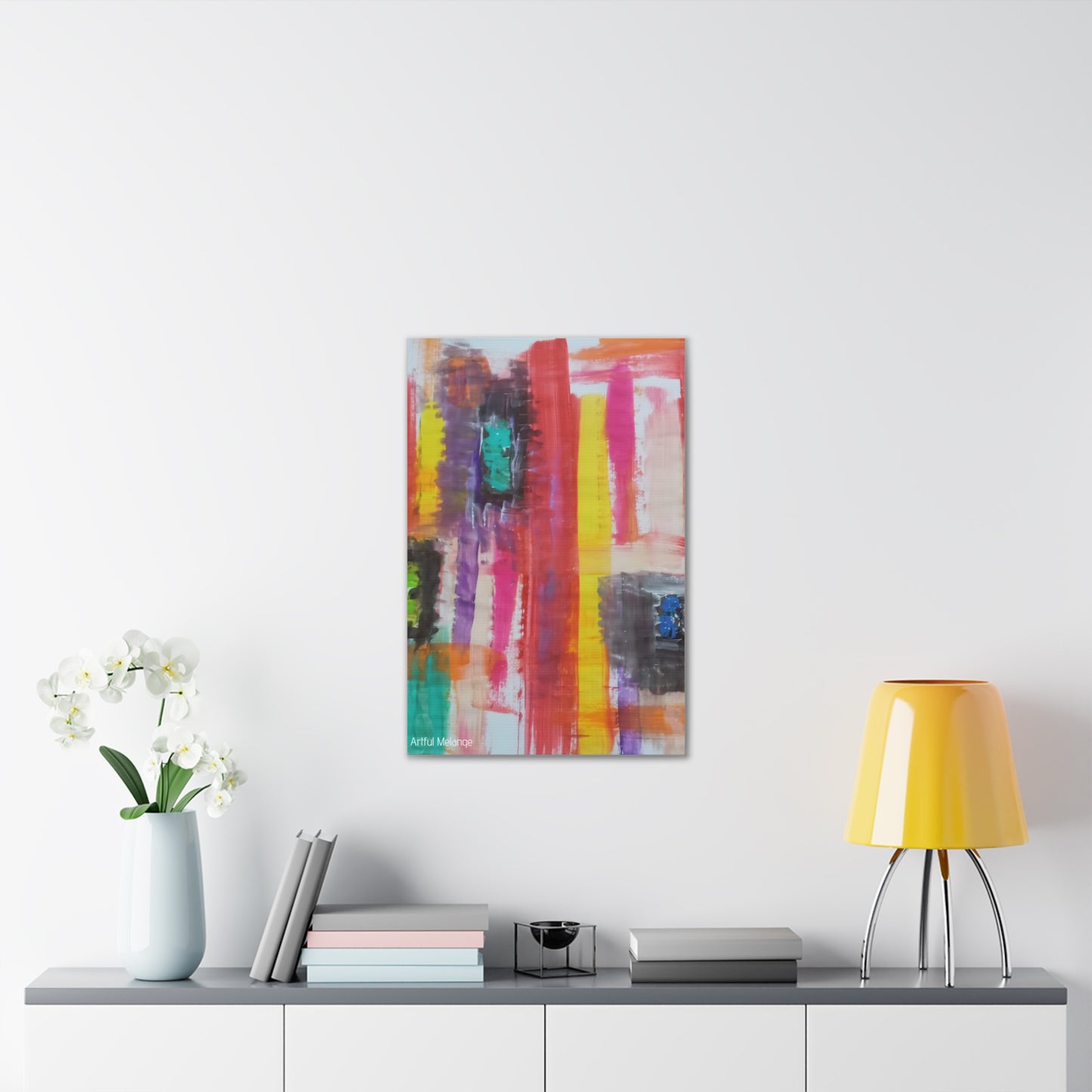 Primary Elegance: A Symphony of Sophistication Canvas Print