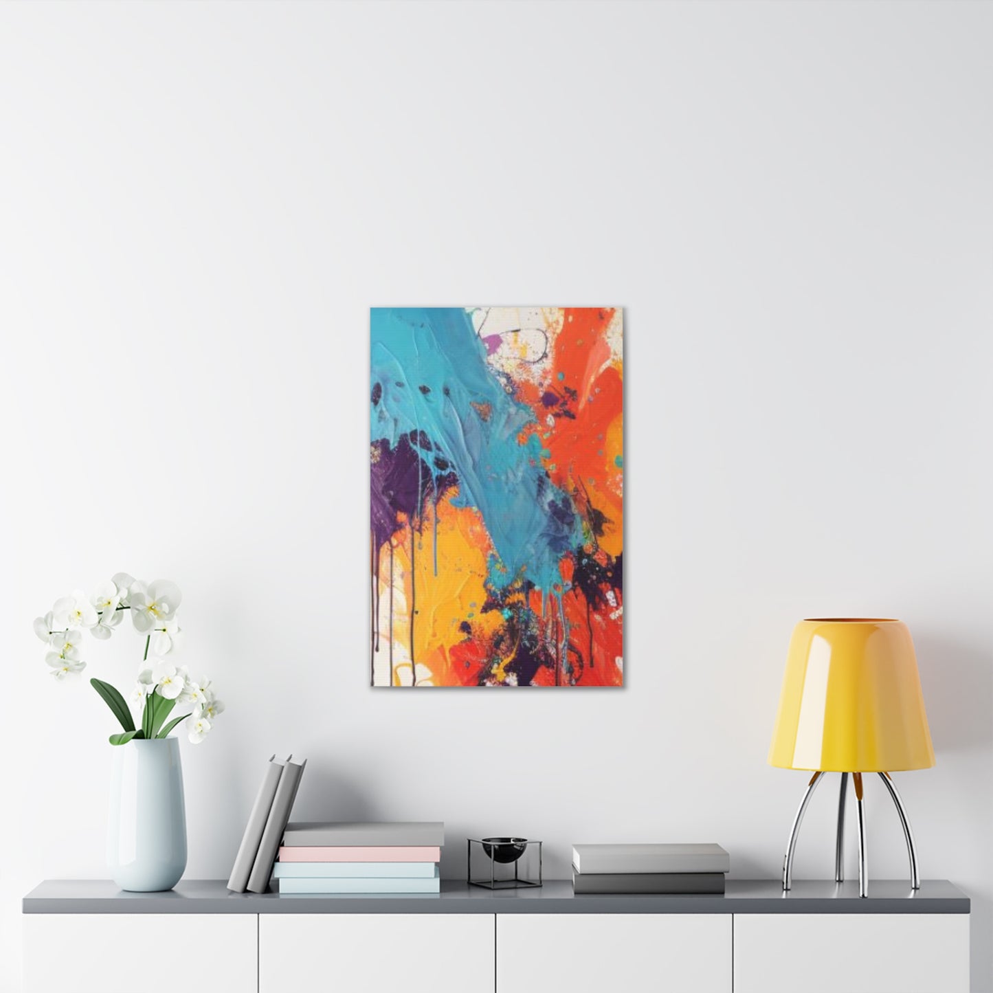 Primary Elegance: A Symphony of Sophistication Canvas Print