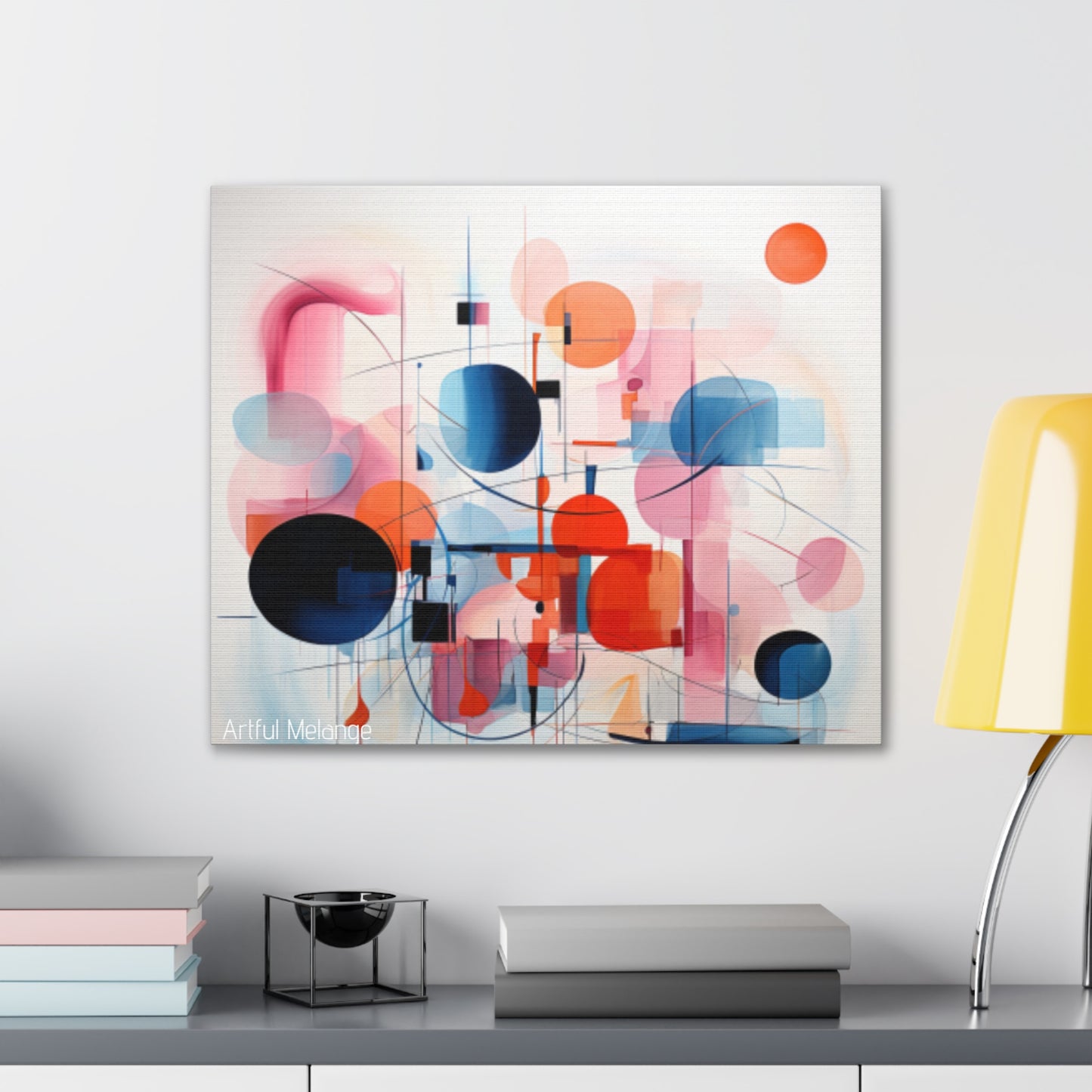 Primary Elegance: A Symphony of Sophistication Canvas Print