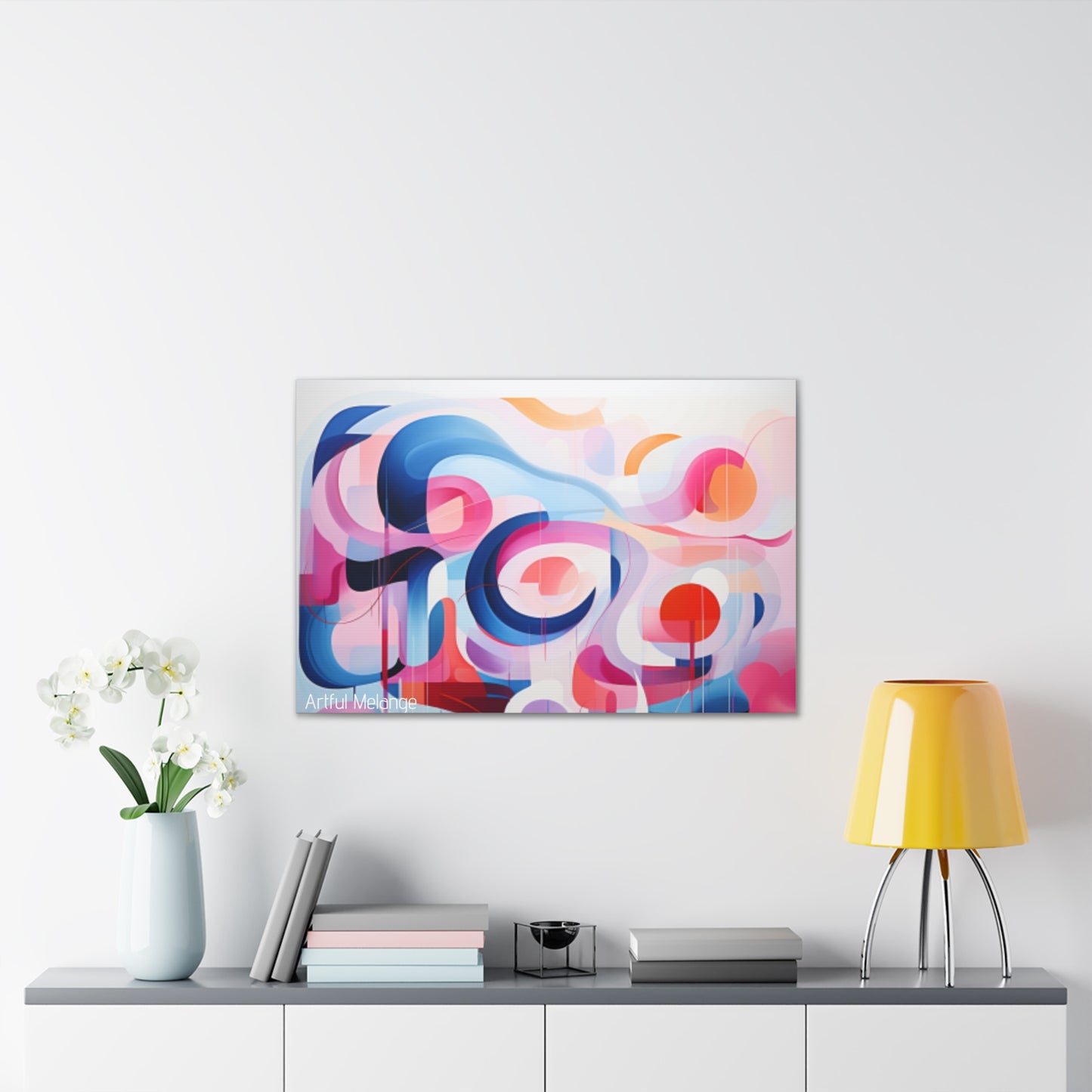 Primary Elegance: A Symphony of Sophistication Canvas Print