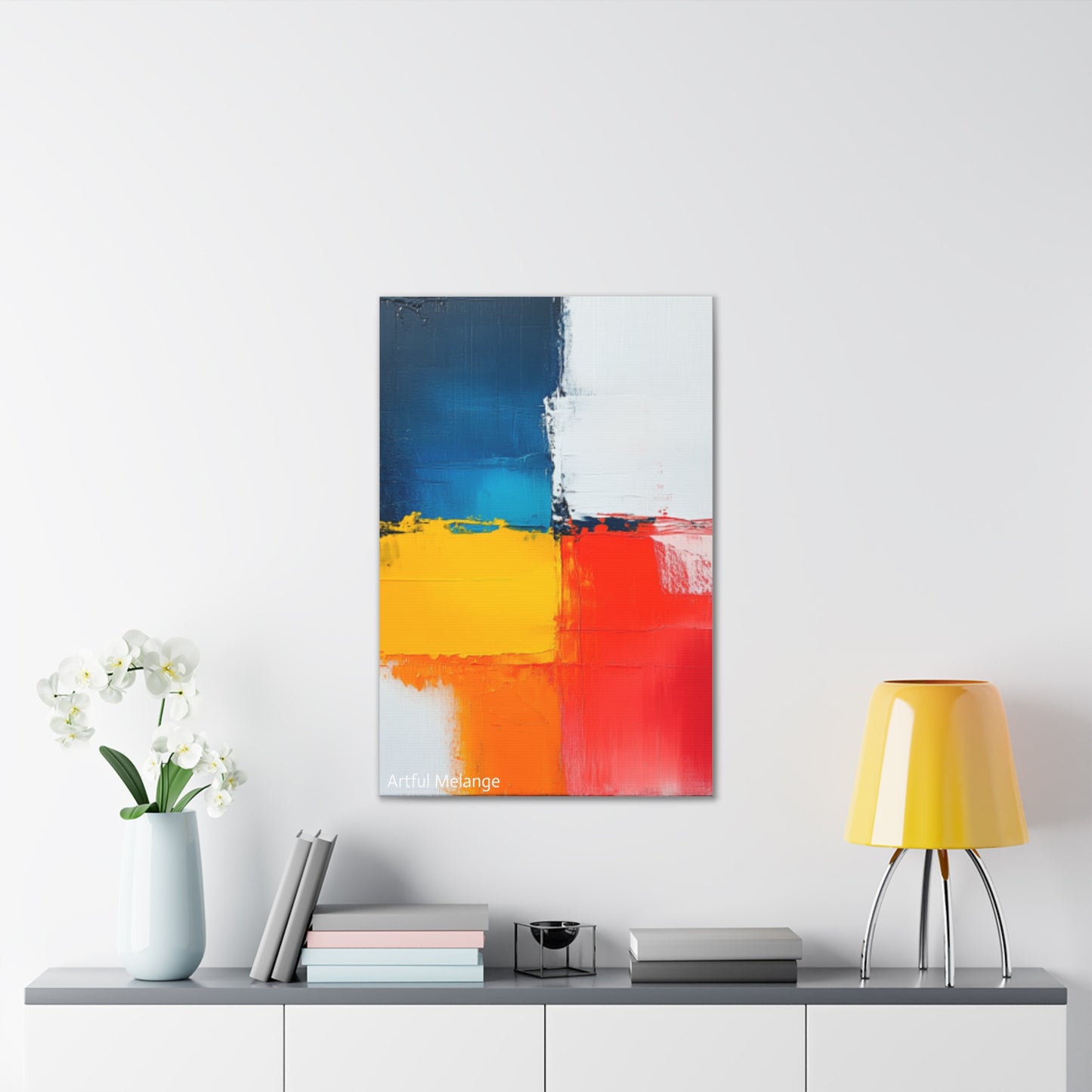 Acrylic Abstract Canvas Print - Richly Textured Artistry