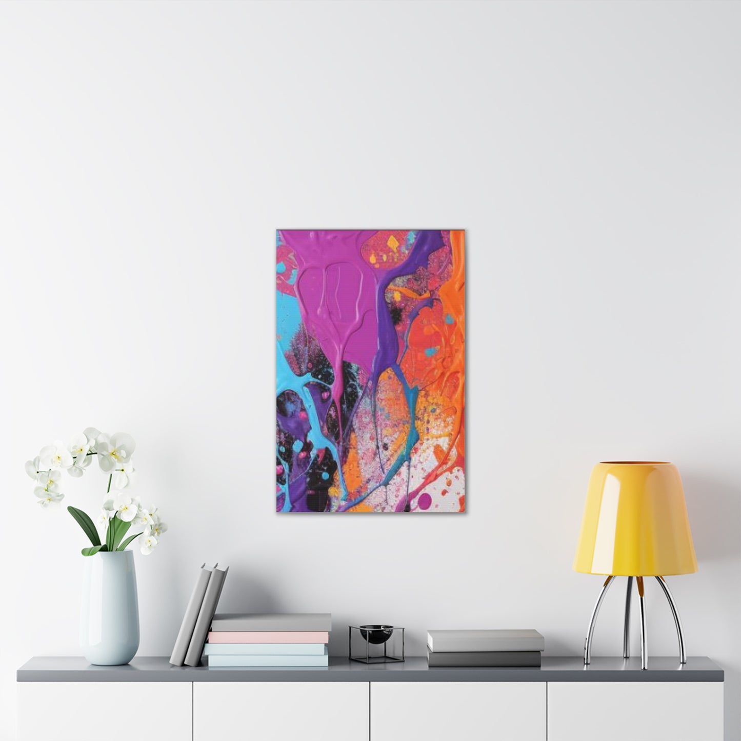 Primary Elegance: A Symphony of Sophistication Canvas Print