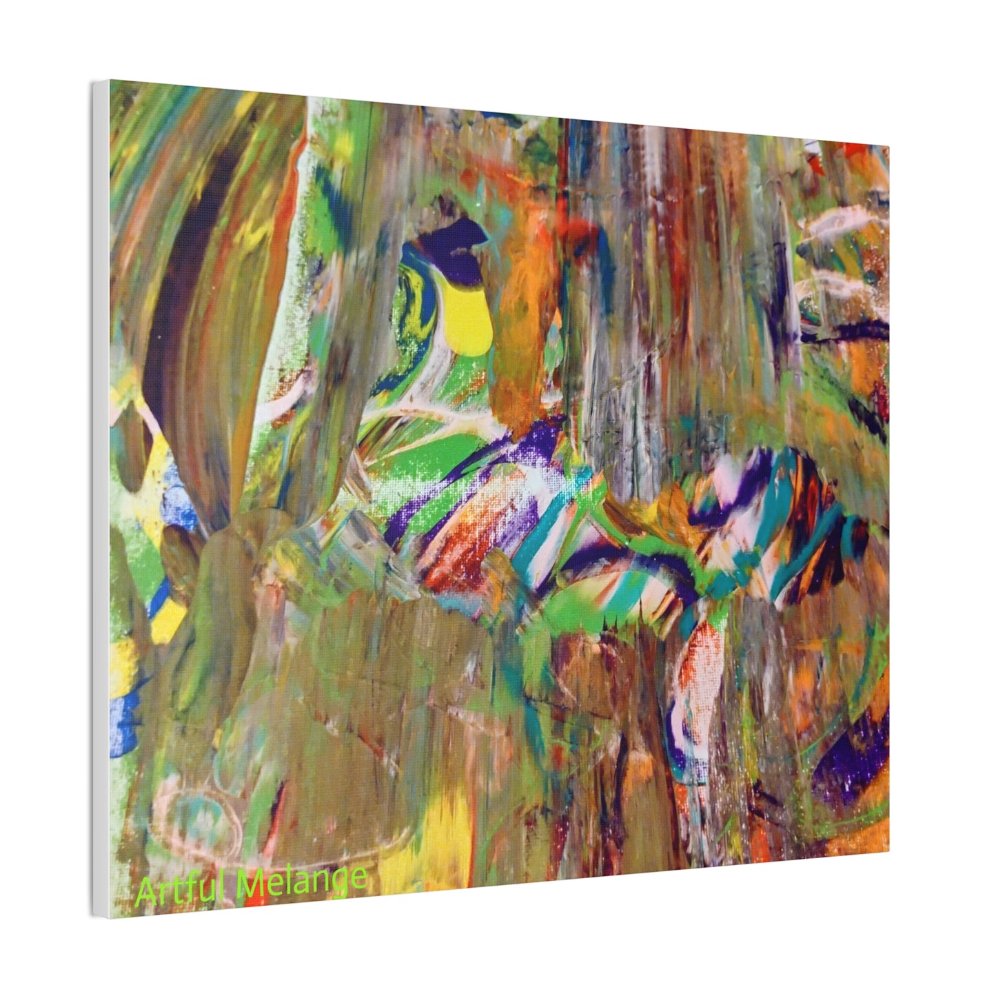 Acrylic Abstract Canvas Print - Richly Textured Artistry