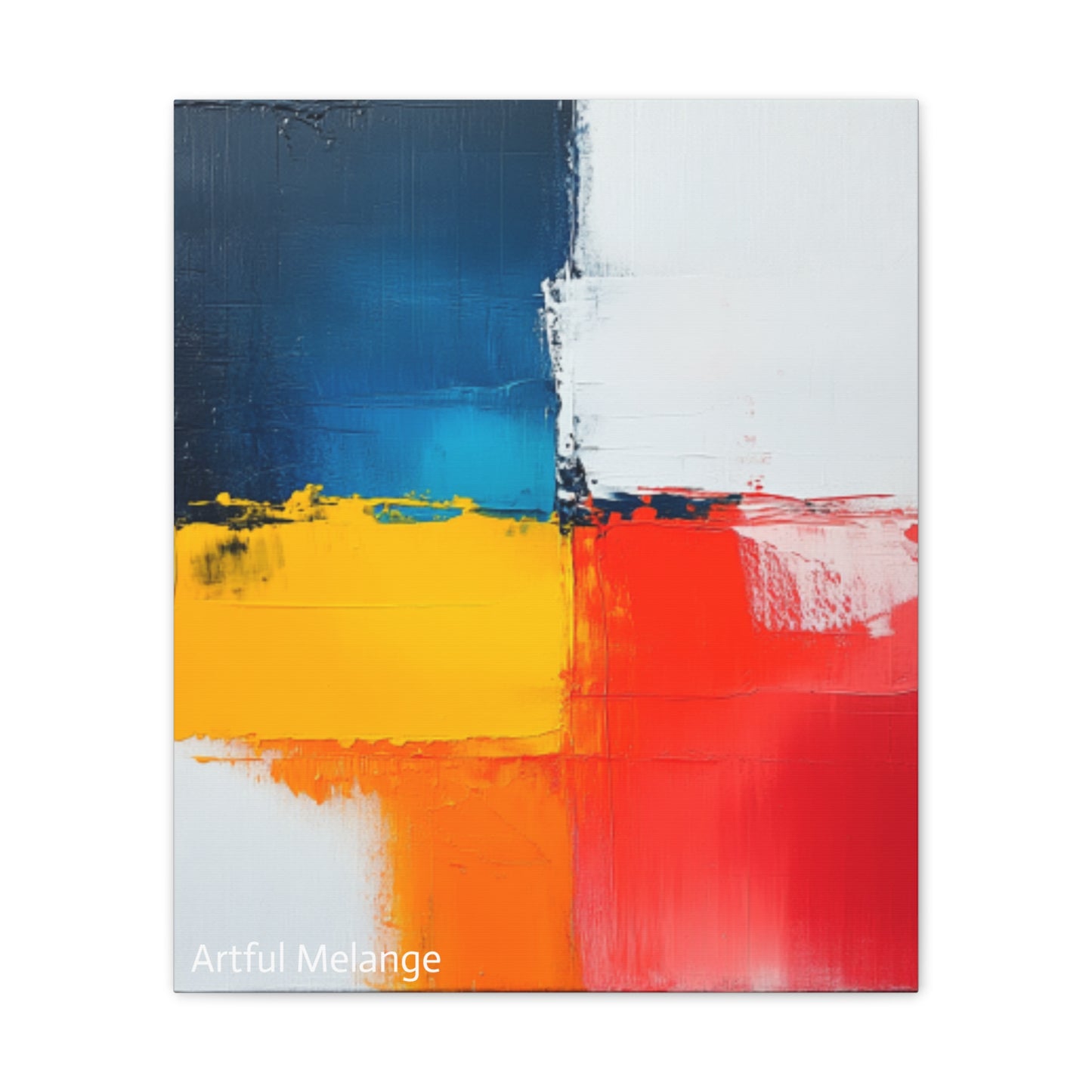 Acrylic Abstract Canvas Print - Richly Textured Artistry