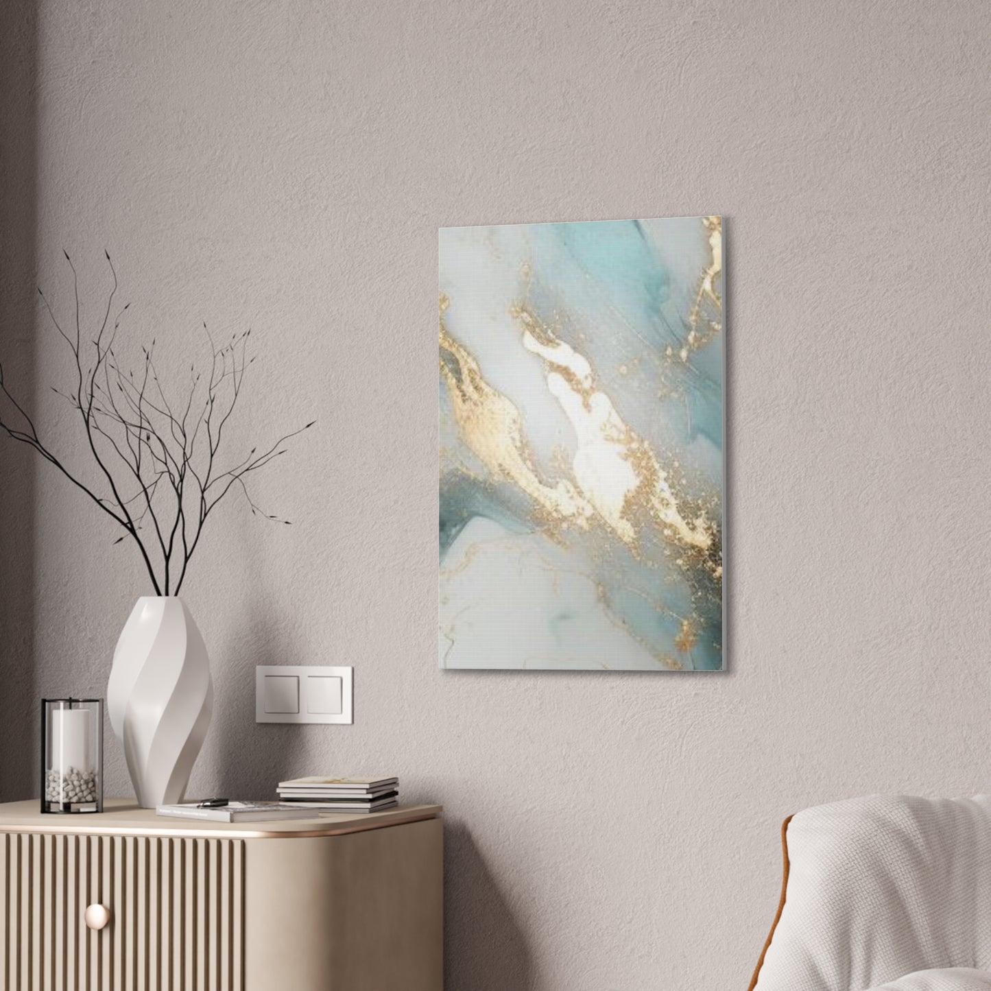 Gold Elegance: A Symphony of Sophistication Canvas Print