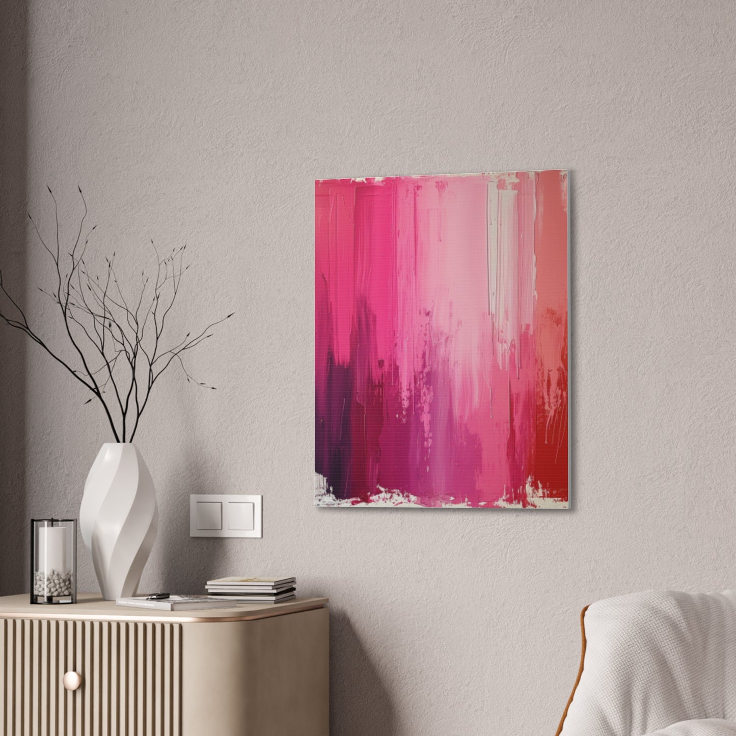 In The Pink: A Symphony of Sophistication Canvas Print