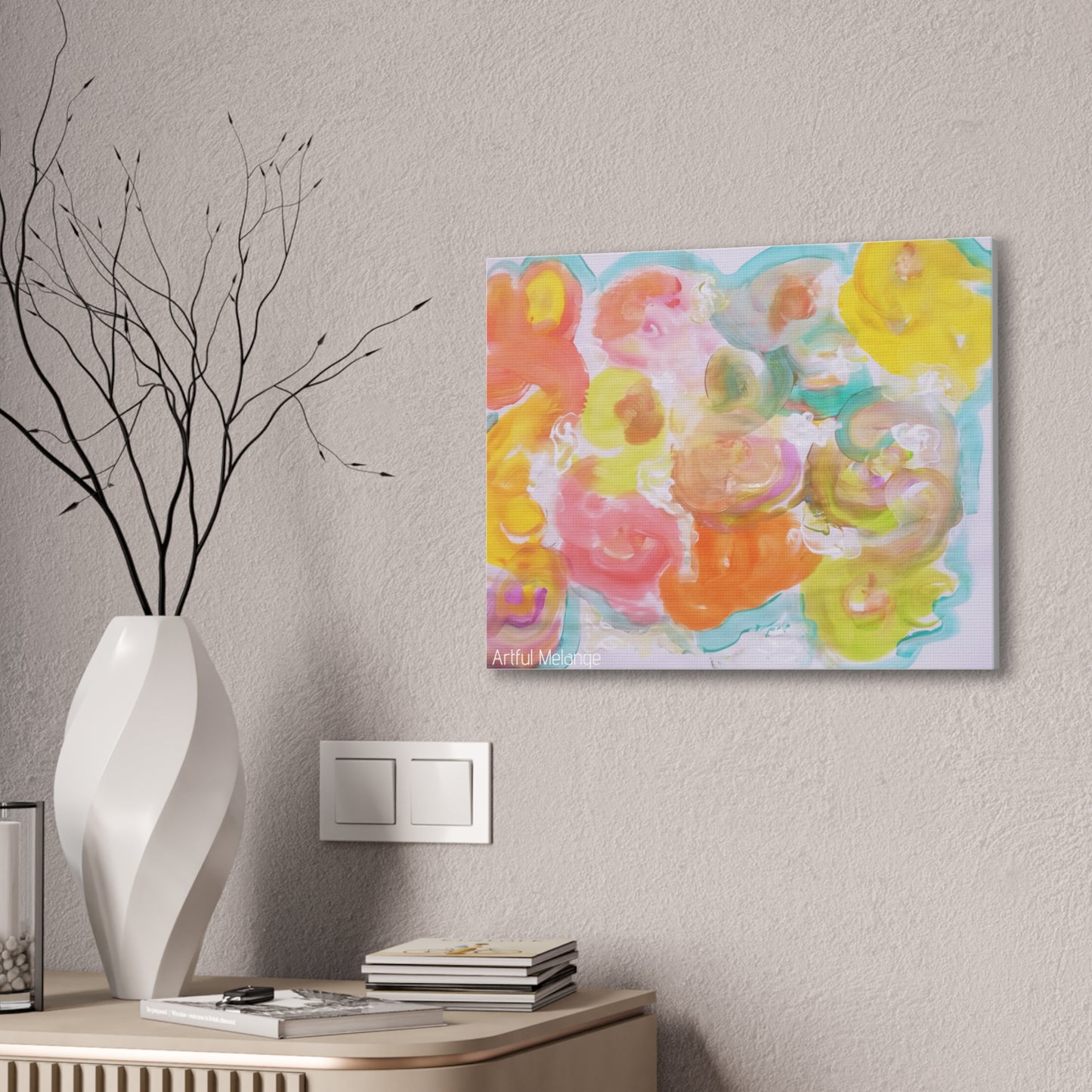 Primary Elegance: A Symphony of Sophistication Canvas Print