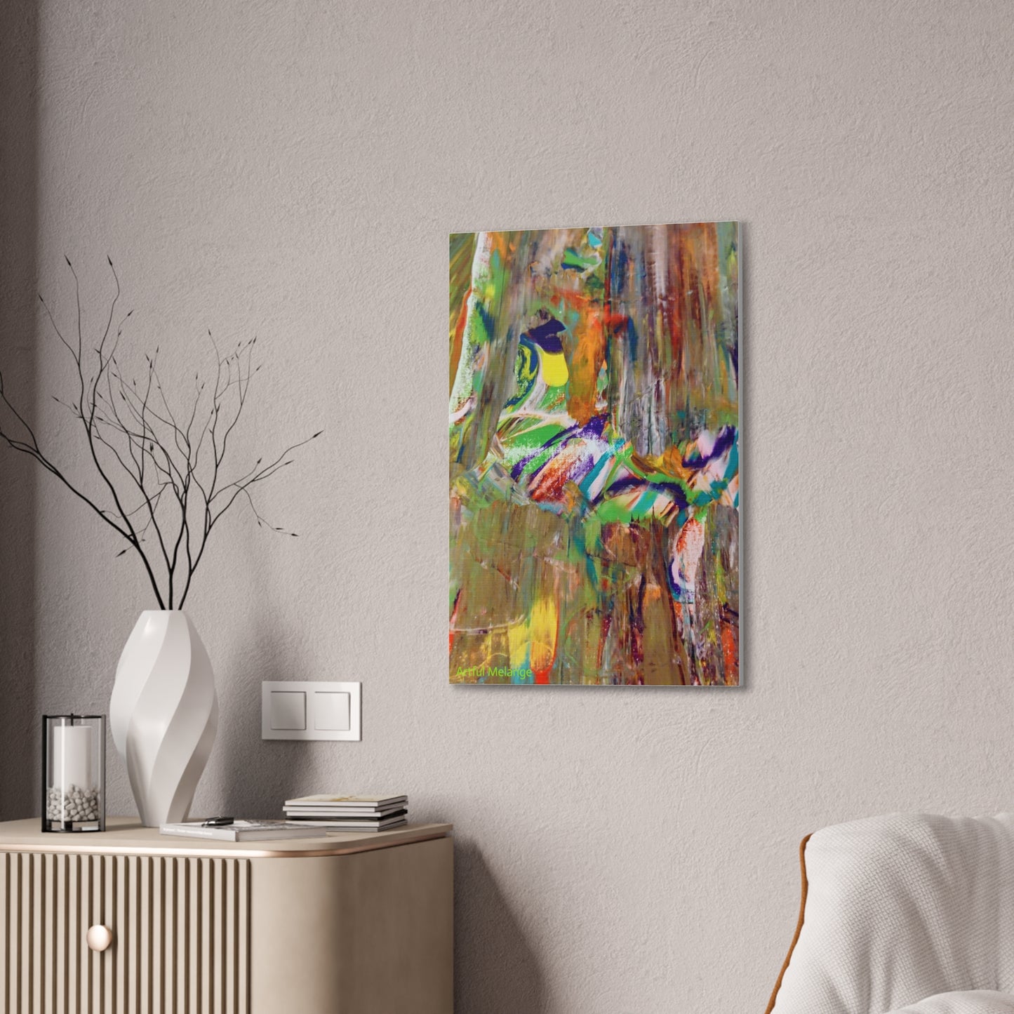 Acrylic Abstract Canvas Print - Richly Textured Artistry