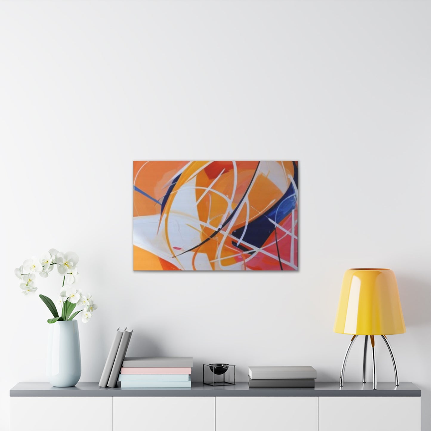 Primary Elegance: A Symphony of Sophistication Canvas Print