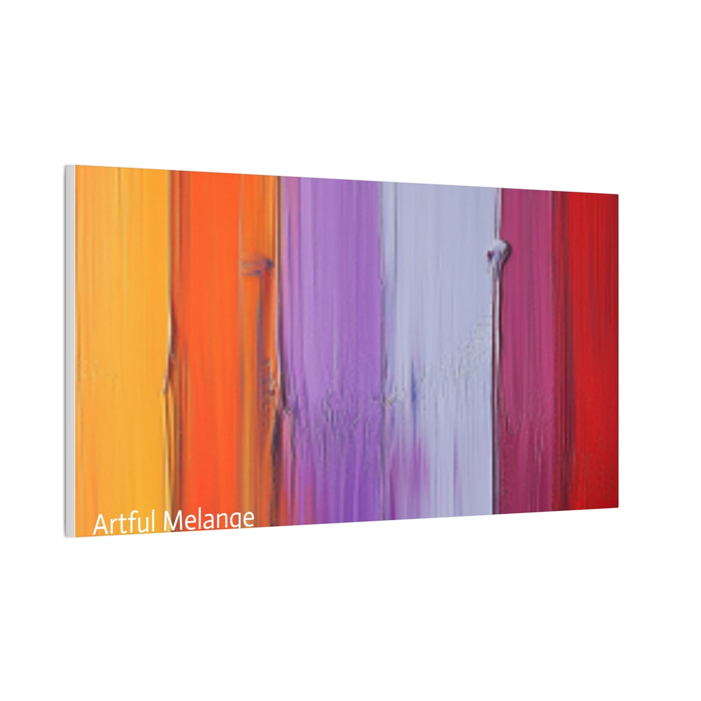 Acrylic Abstract Canvas Print - Homage to the Divine Nine/Red White Purple and Gold 5